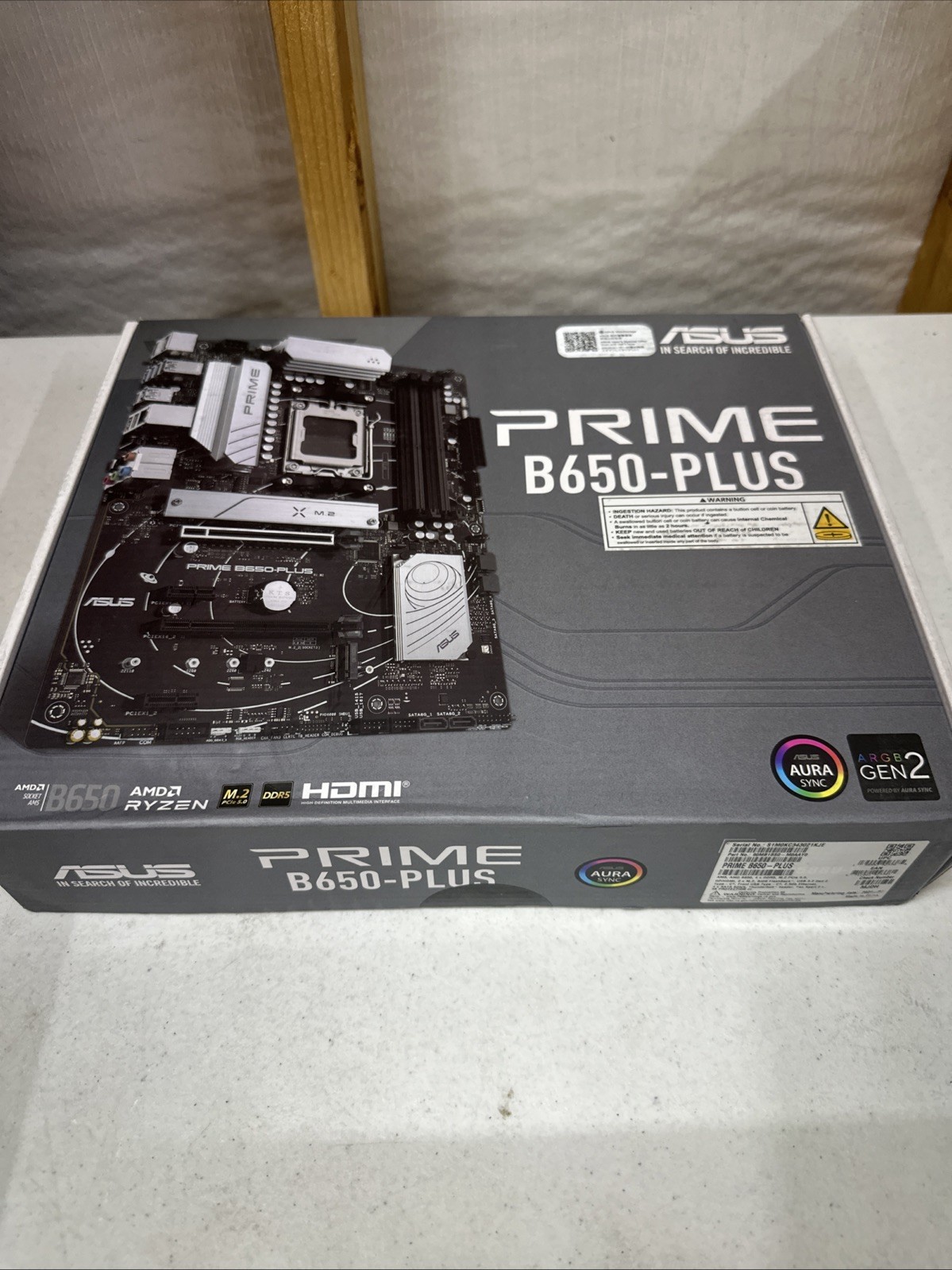 ASUS Prime B650-Plus AMD AM5 Ryzen Motherboard, DDR5, PCIe 5.0 M.2, 2.5Gb LAN
