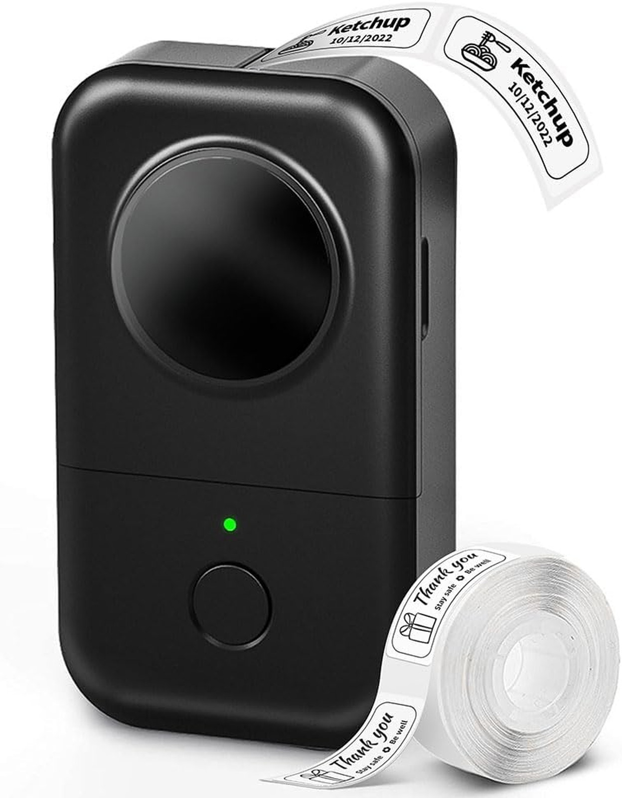 D30 Portable Bluetooth Label Maker Machine with Tape Monochrome Thermal Printer