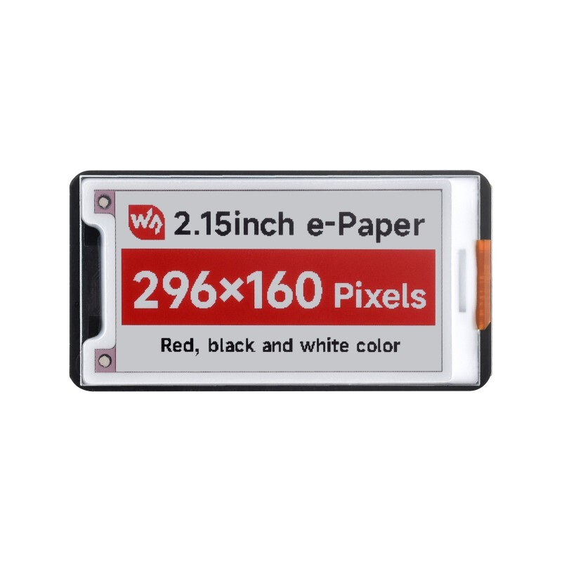 2.15inch E-Paper Display (B) E-Ink Display 296x160 Red/Black/White SPI Interface