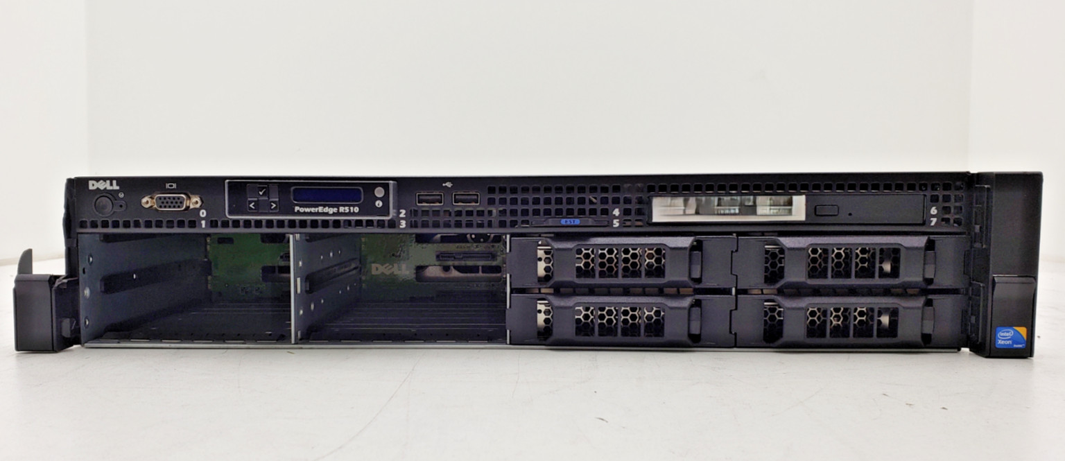Dell PowerEdge R510 2U Rack Server 2x Intel Xeon X5650 24GB DDR3 RAM No HDD