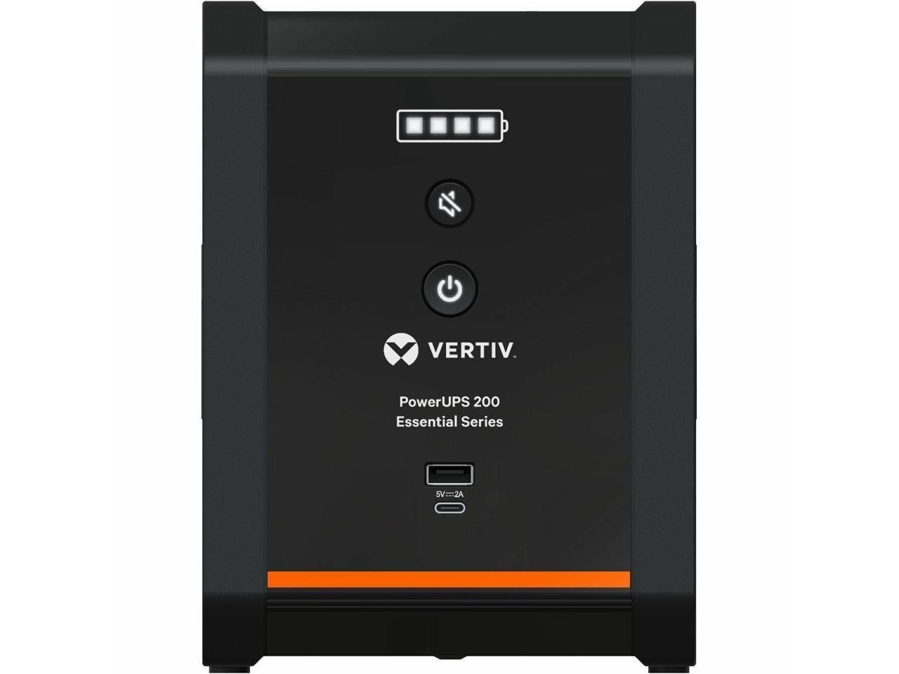 Vertiv PowerUPS 200 Essential Line Interactive Series PSA6E-600LVT, 600VA/360W,