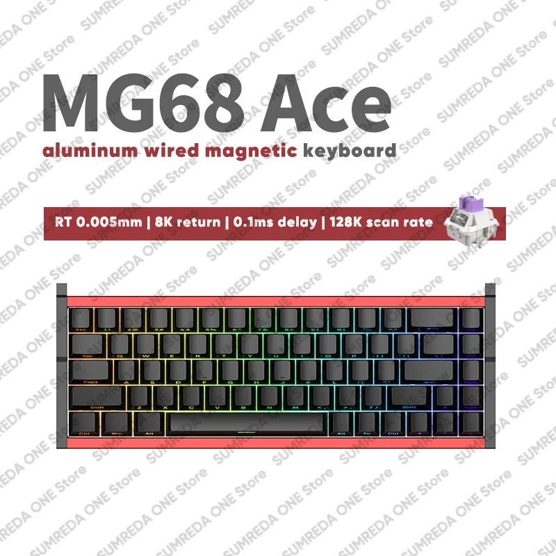 IROK MG68 Magnetic Mechanical Gaming Keyboard 60% Hot-Swap RGB Aluminum