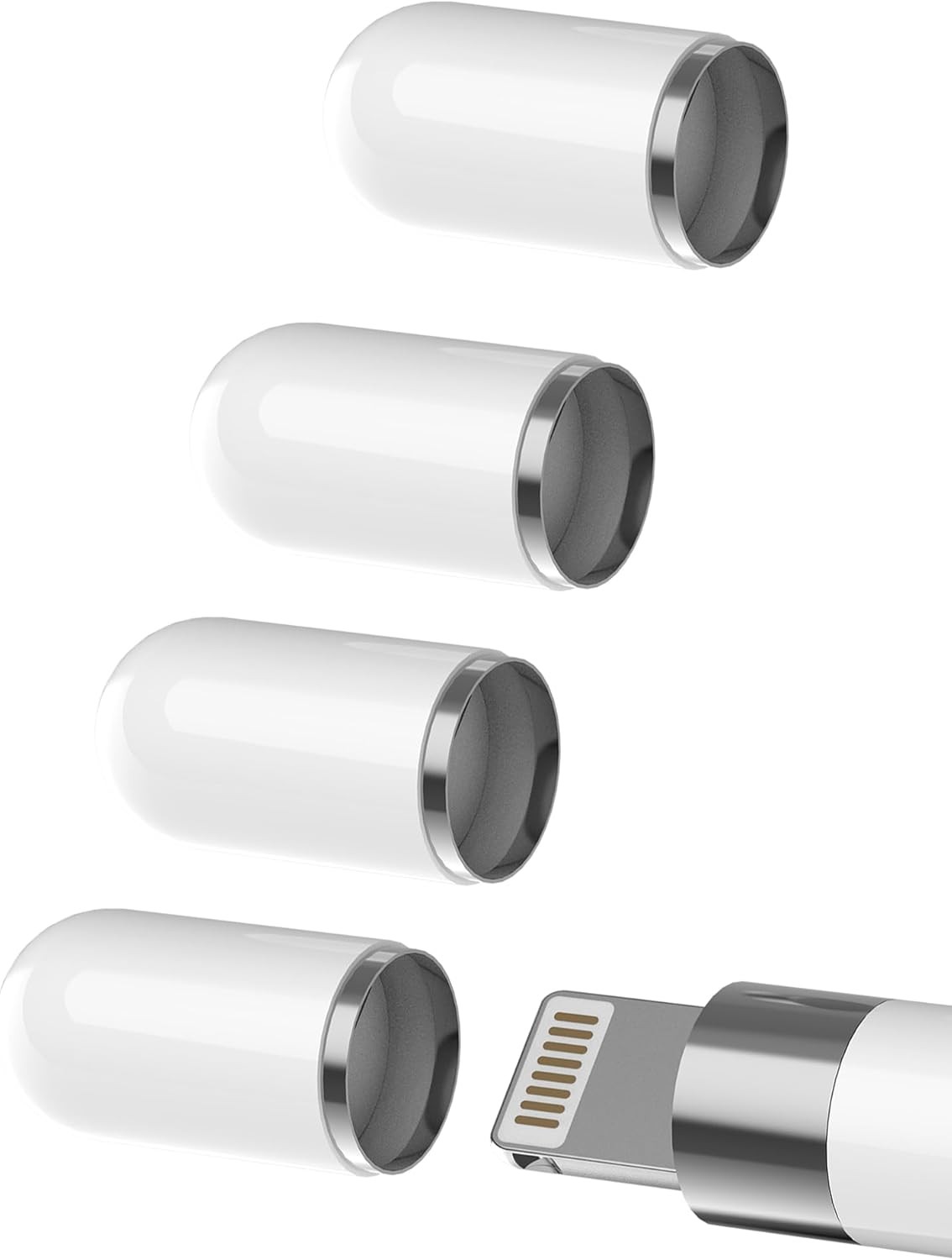 HOYULLI Apple Pencil Cap 4 Pack Top Magnetic Adapter 1st Generation Caps