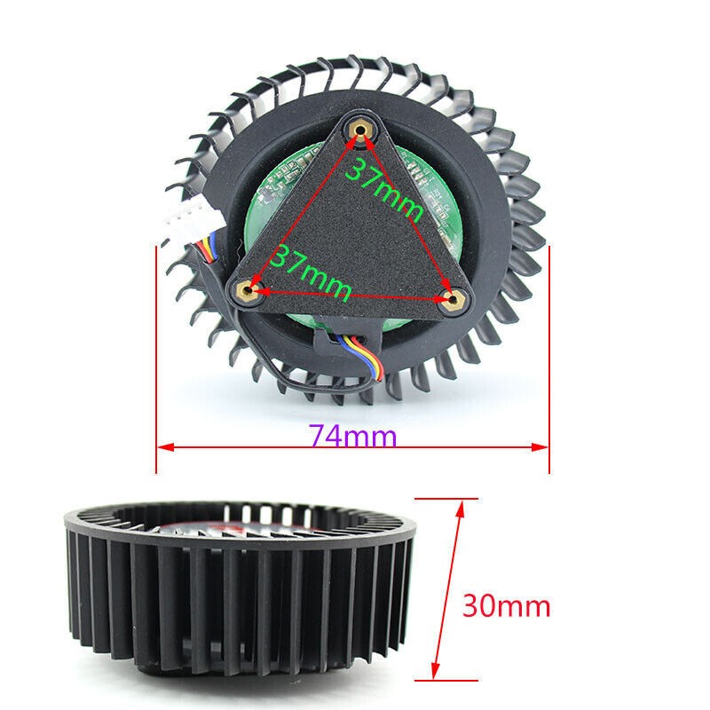 For MSI RX VEGA 56 64 AIR BOOST 8G OC Graphics Card Turbine Cooling fan 4Pin