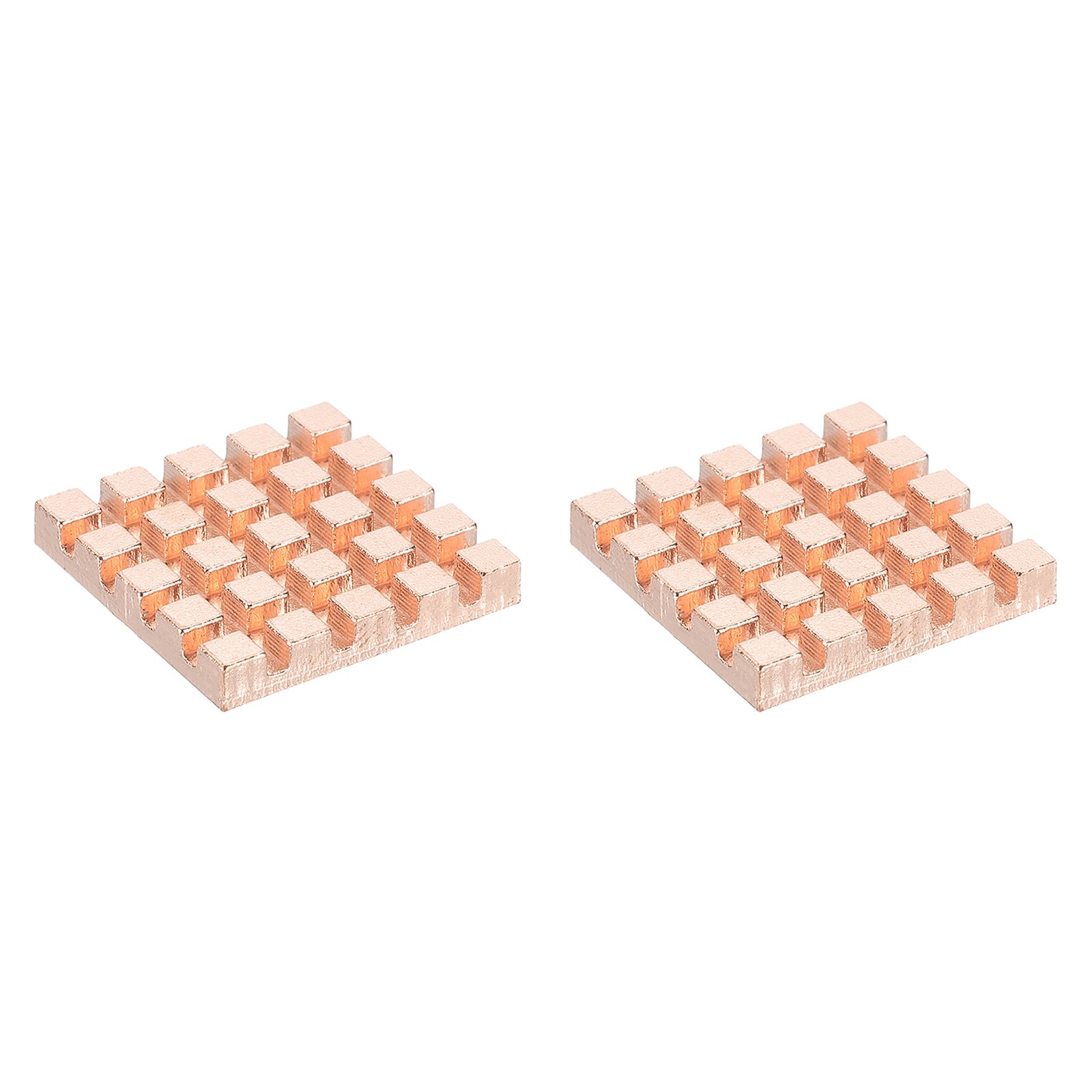 2 Pcs Copper Heatsink 20x20x3mm, Heat Sink Cooler Radiator for Raspberry Pi