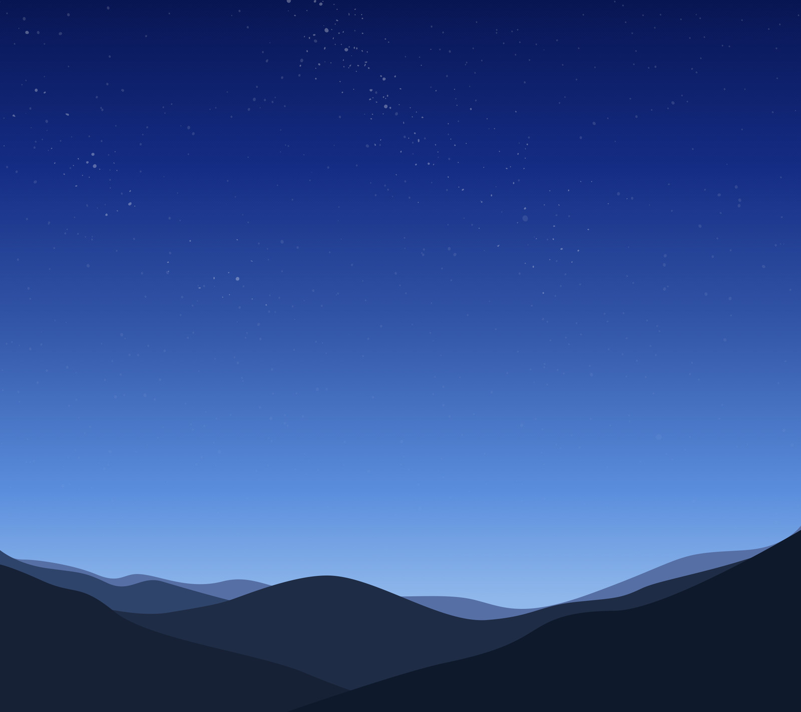 Landscape minimalism mountains stars low light Custom Gaming Mat Desk