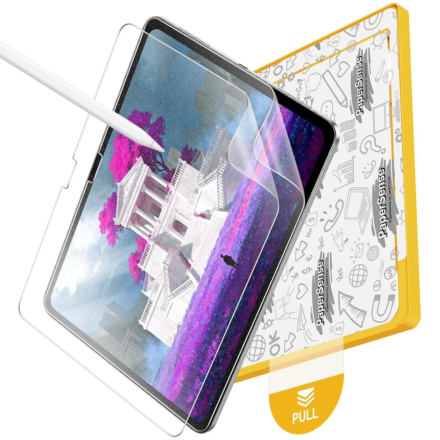 OMOTON PAPERSENSE 2 Pack Paper Screen Protector for Air 11" M2-M4 2024-2026