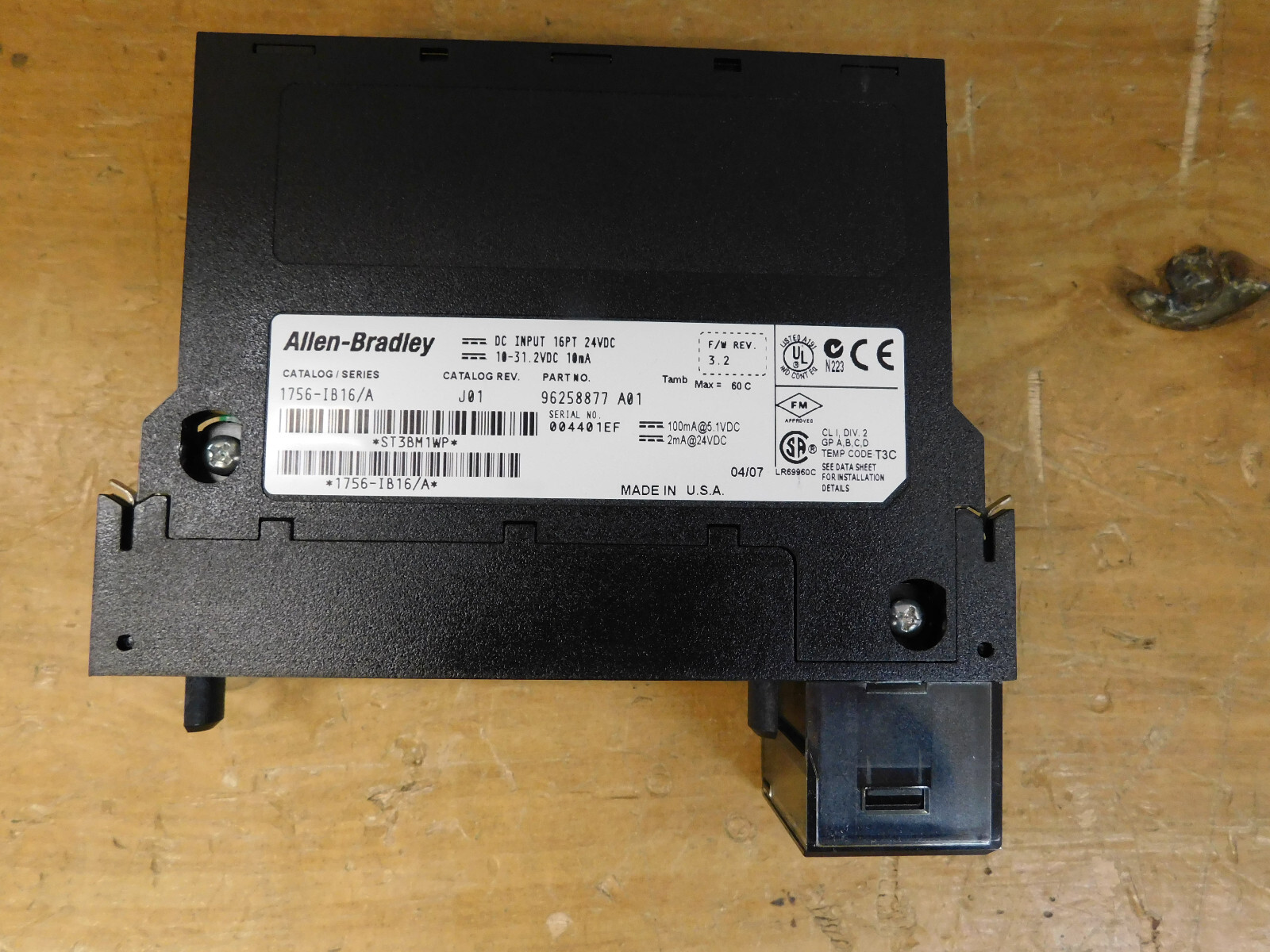 Allen Bradley 1756-IB16 /A Input Module used 1756IB16 CSQ
