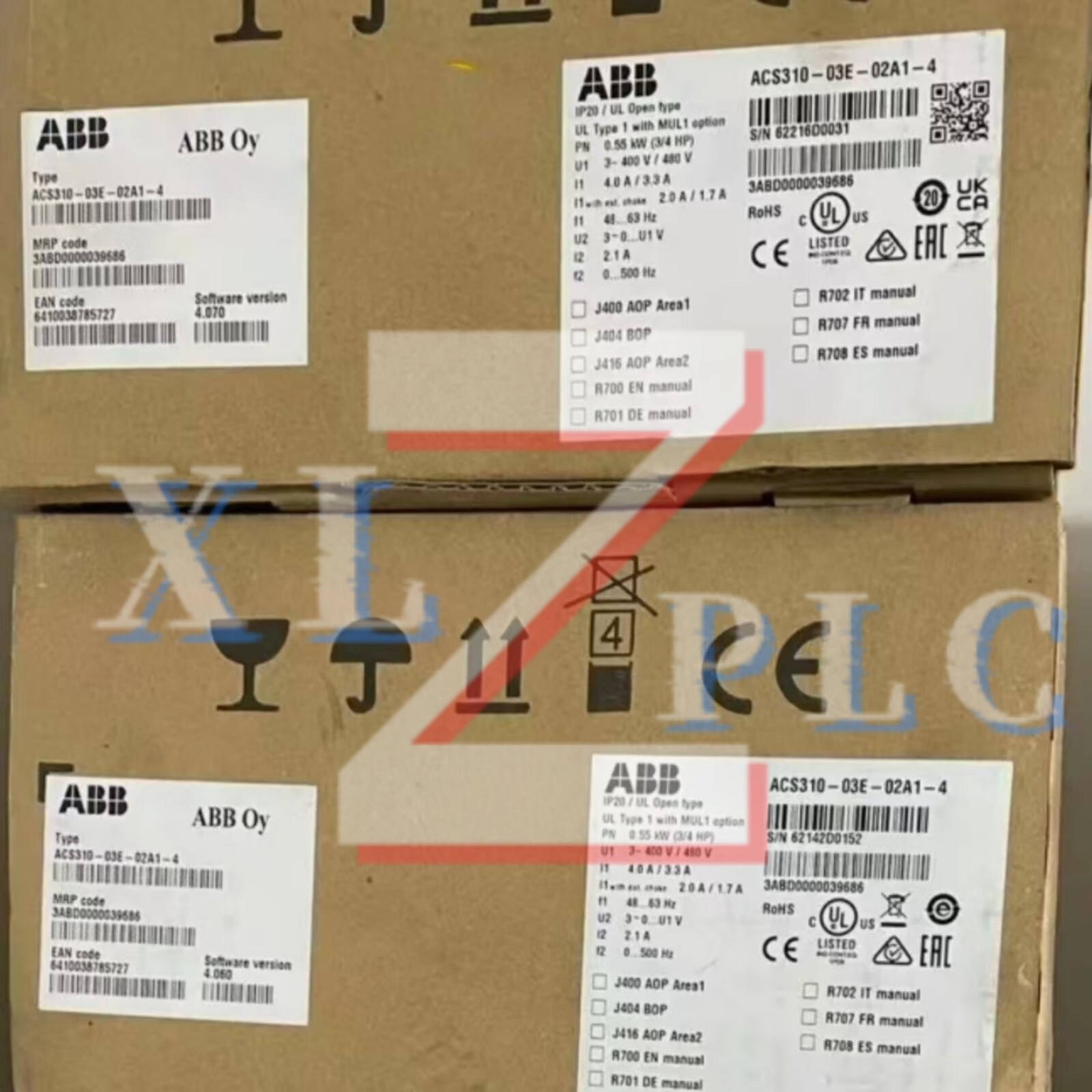 1PCS New ABB ACS310-03E-02A1-4 Frequency Converter In Box*