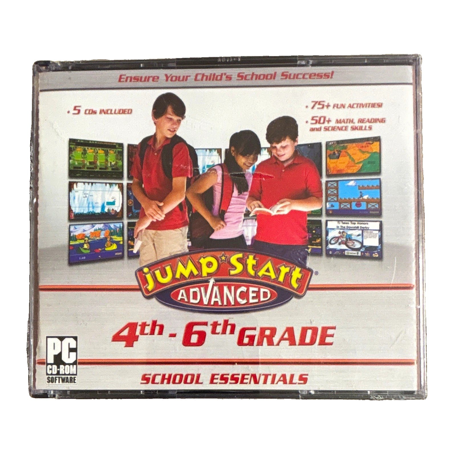 JumpStart Advanced School Essentials Grades 4-6 CD-ROM Windows 98/2000/XP