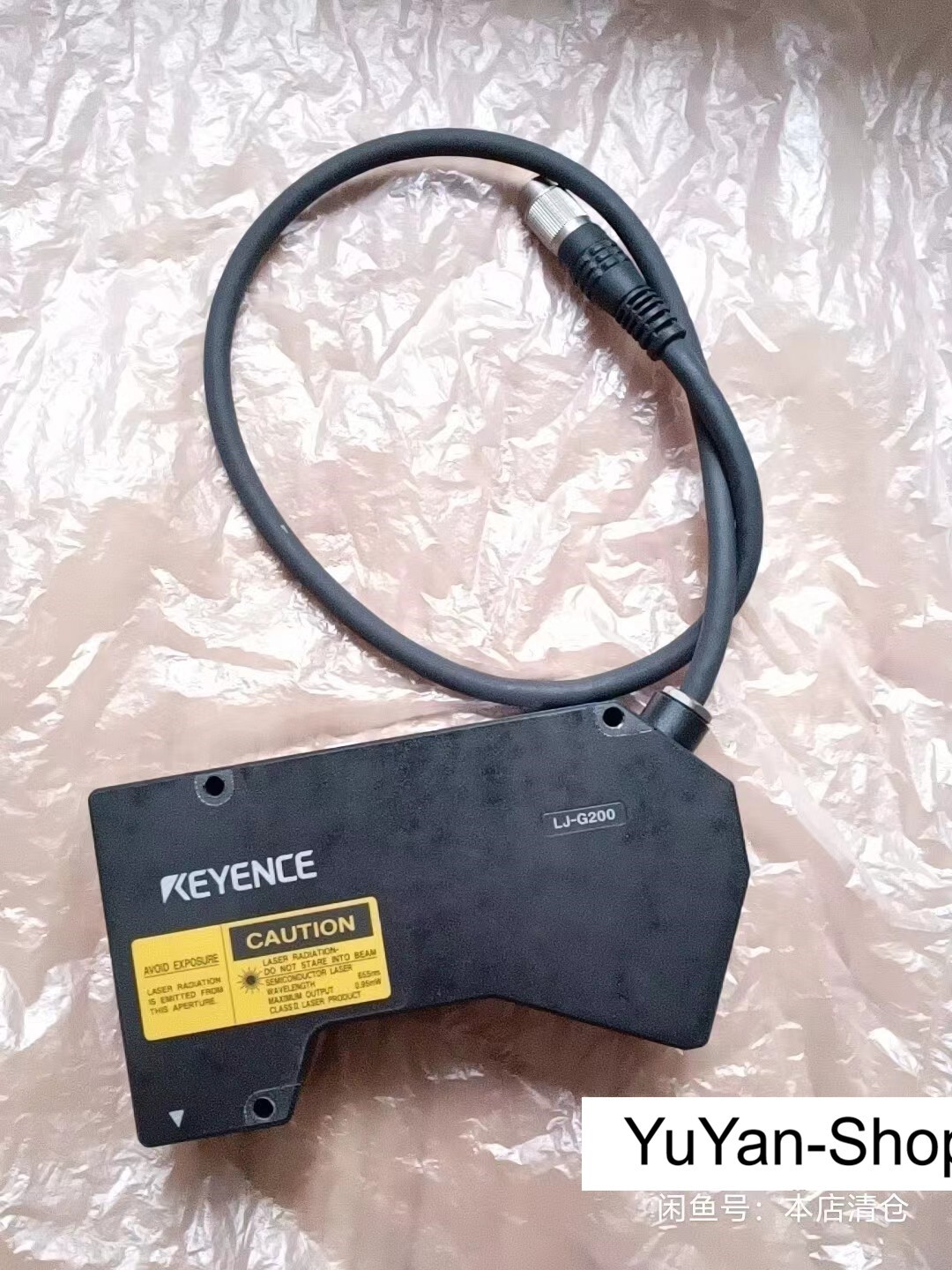 1PC USED KEYENCE LJ-G200 laser displacement sensor Via DHL or FedEX