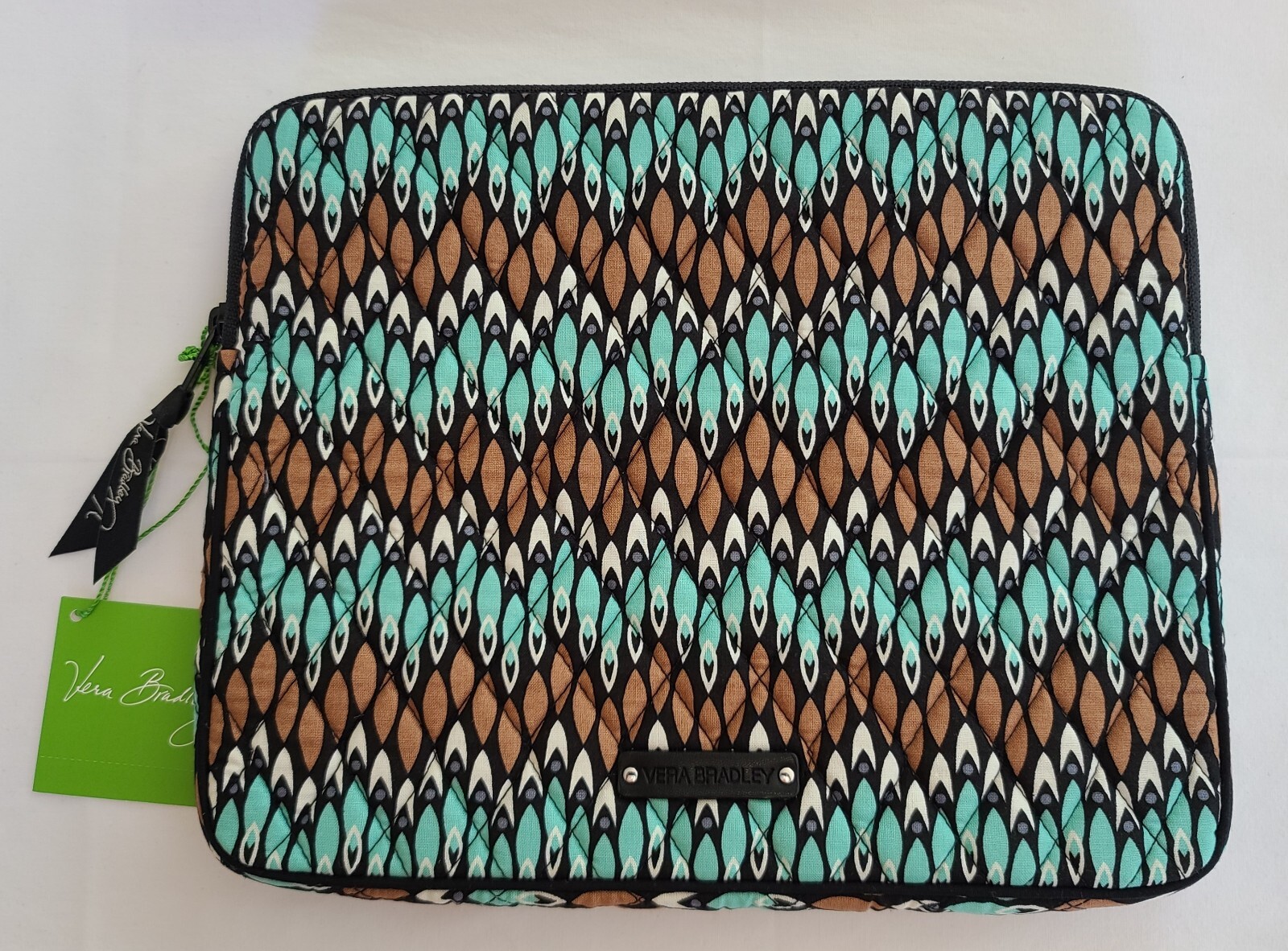 Vera Bradley Sierra Stream Tablet eReader Sleeve 10.25x8.25 Padded Zip Universal
