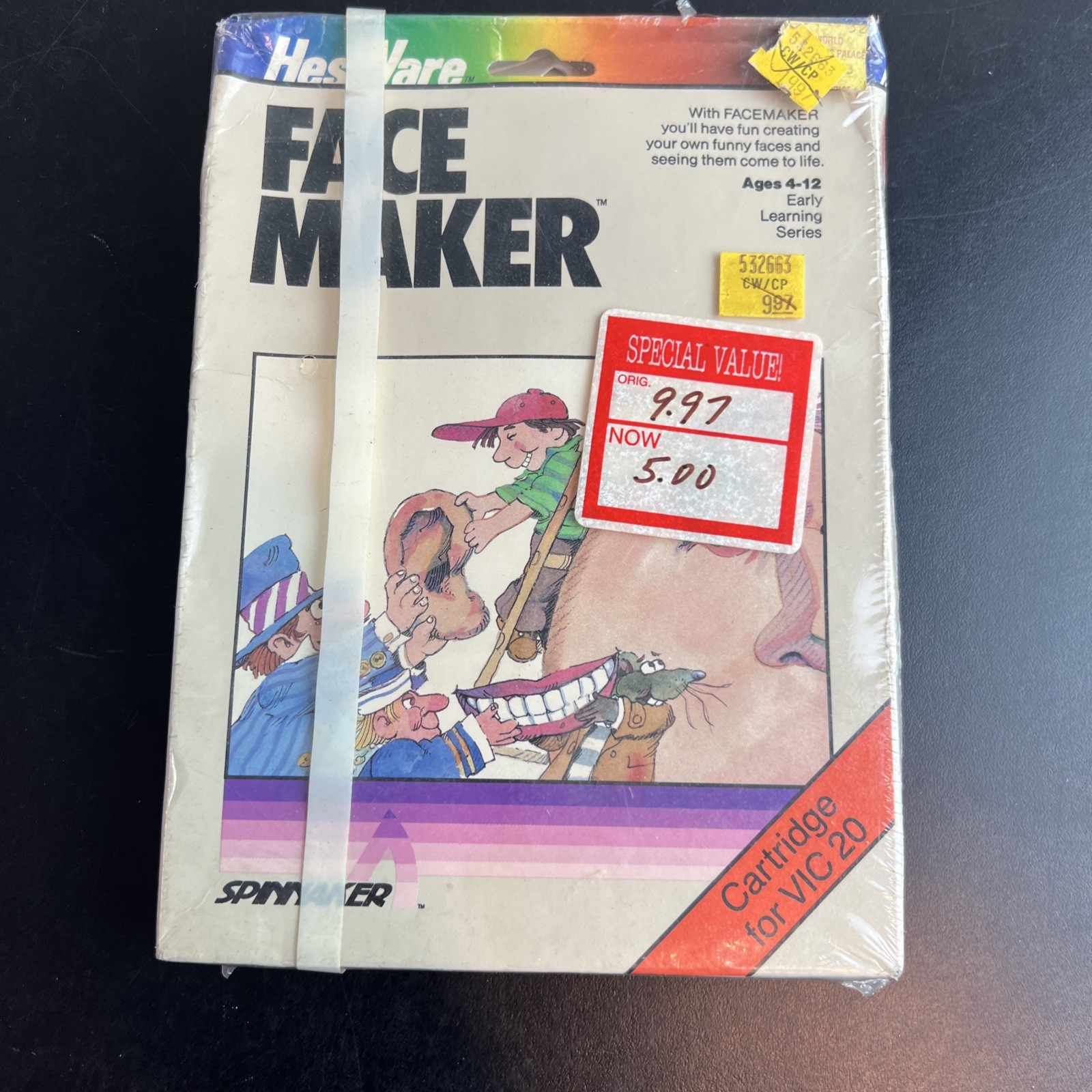 Commodore VIC-20 Facemaker complete by HesWare (1983) Sealed New Damaged Box