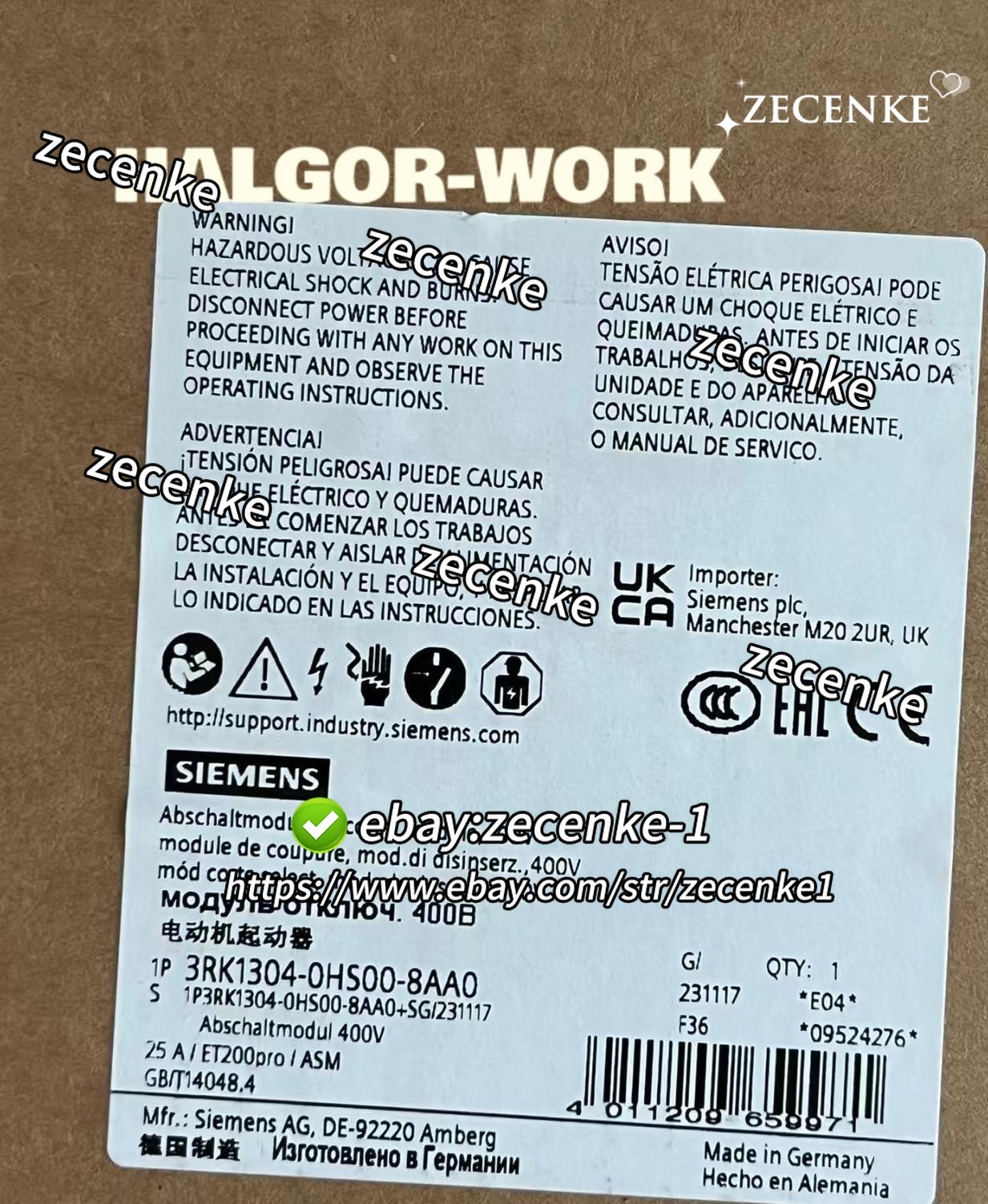 1PCS NEW 3RK1304-0HS00-8AA0 VIA DHL/UPS #YY