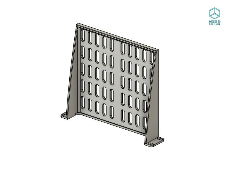 10 Inch Rack Mount Shelf Vented Equipment Tray Black