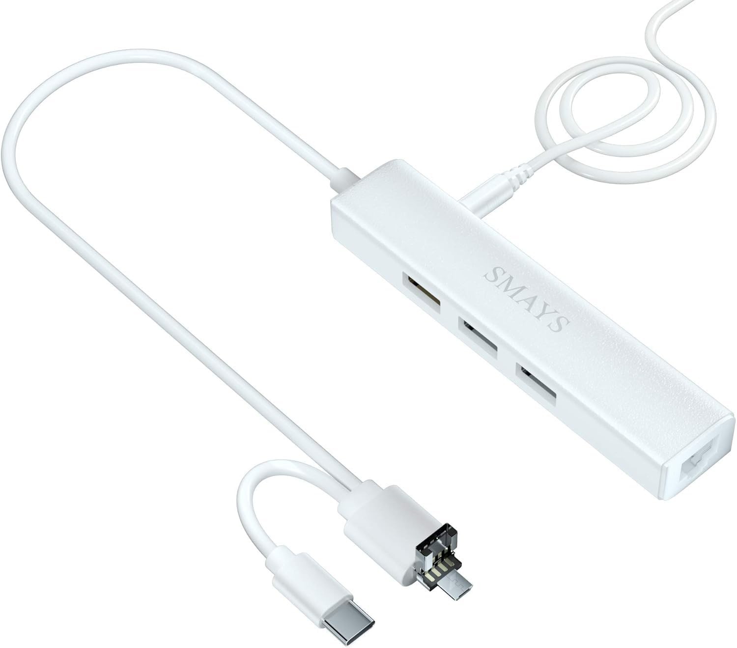Micro USB/Type-c OTG Hub Ethernet Adapter for Android Tablet Phone, Samsung