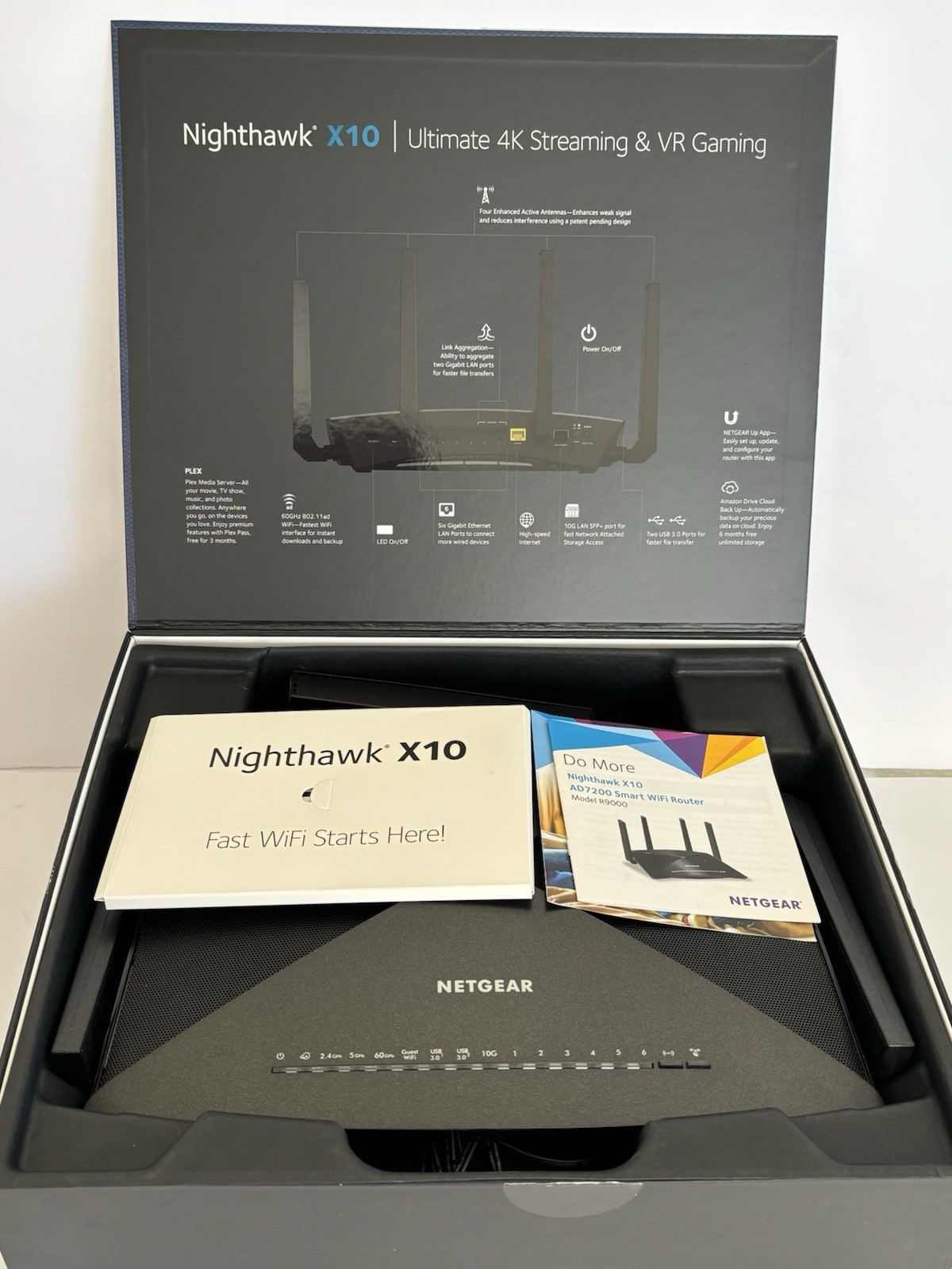 NETGEAR Nighthawk X10 AD7200 R9000 Tri-Band Router 7200 Mbps