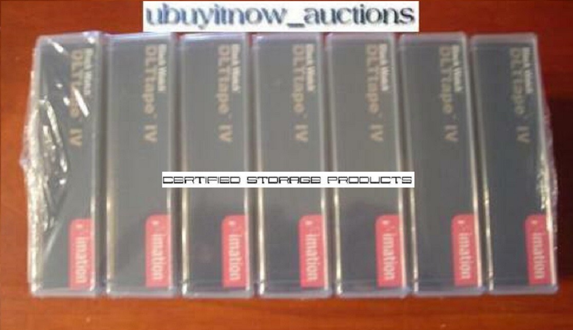NEW 7/PK Imation DLT IV Data Tape Cartridges & 1 Imation Cleaning Tape CC SEALED
