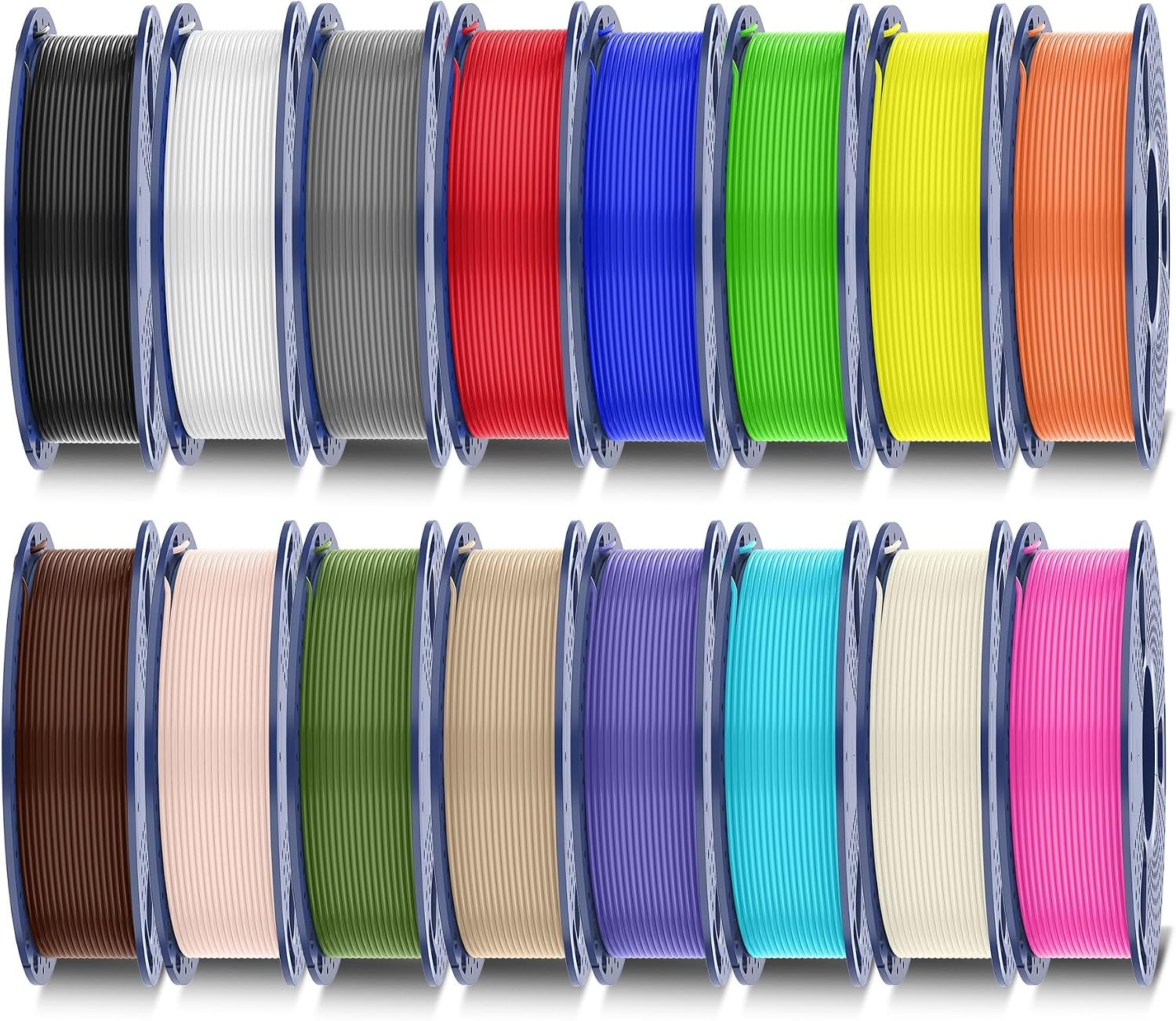 SUNLU 3D Printer Filament Bundle 1.75mm 250g Multi Color PLA Spool Pack Lot