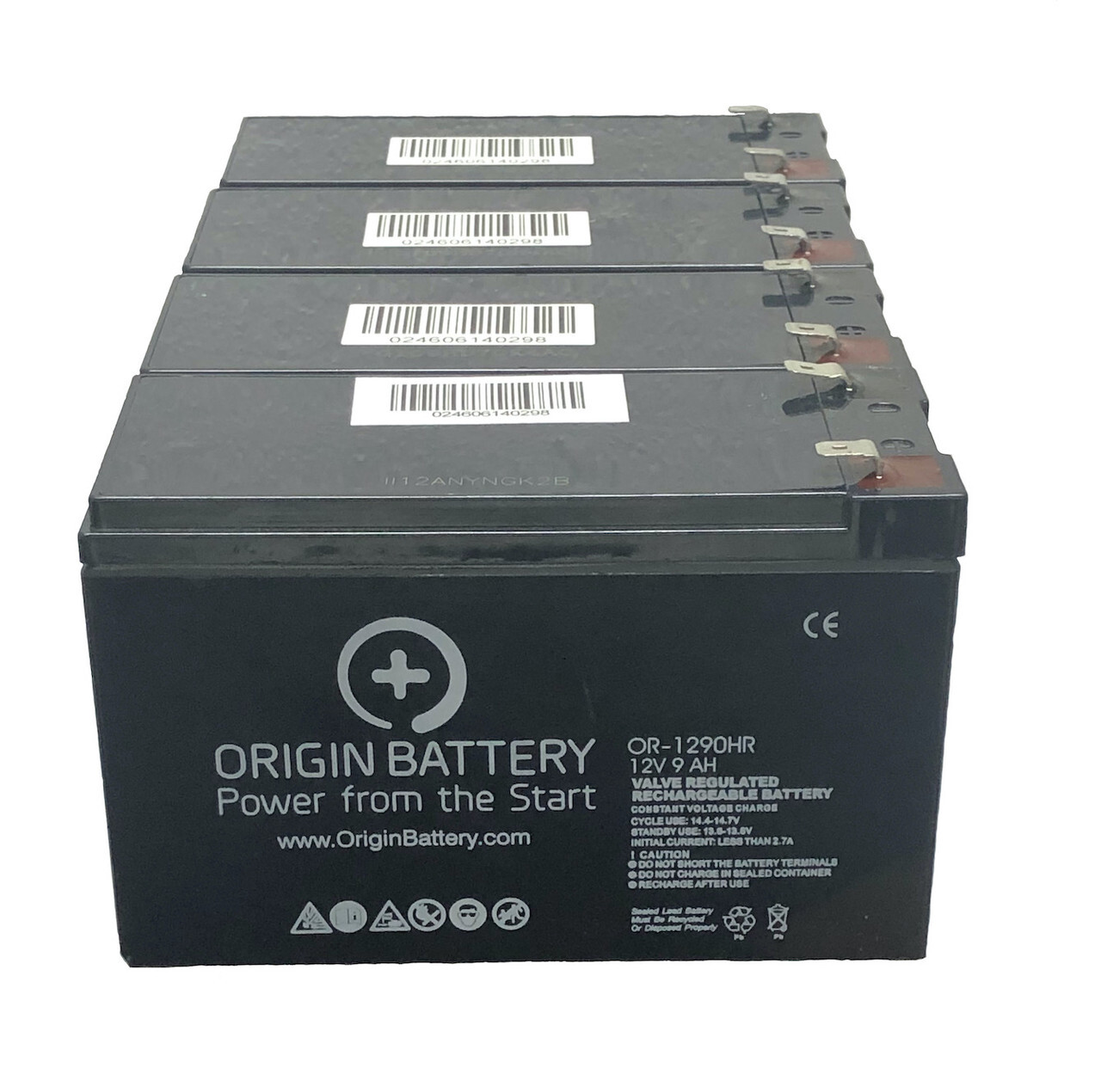 Tripplite RBC48V-HGTWR Battery Replacement - 4 Pack 12V 9AH High-Rate UPS
