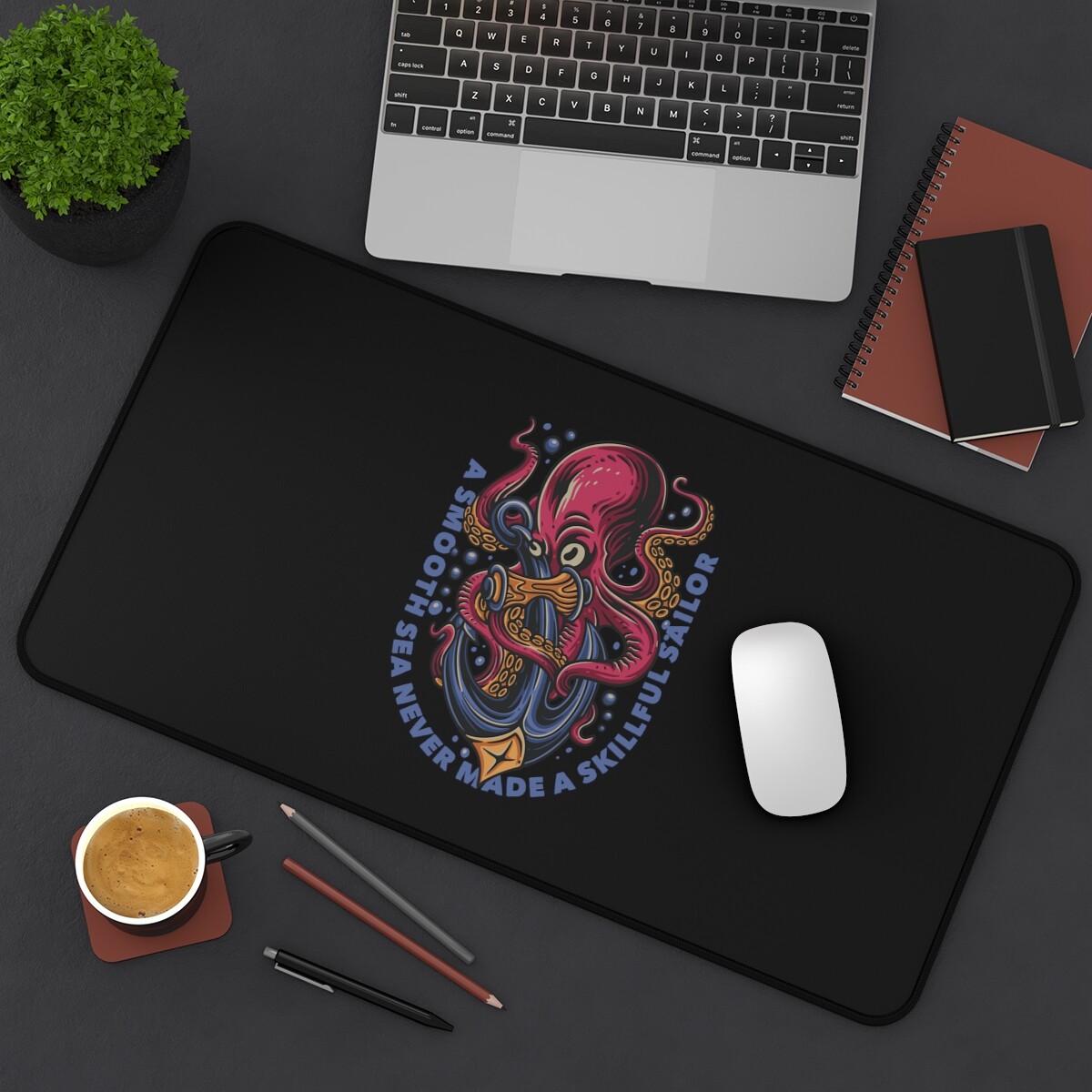 Octopus Desk Mat, Adventure Desk Mat, Anchor Desk Mat, Work Desk Mat