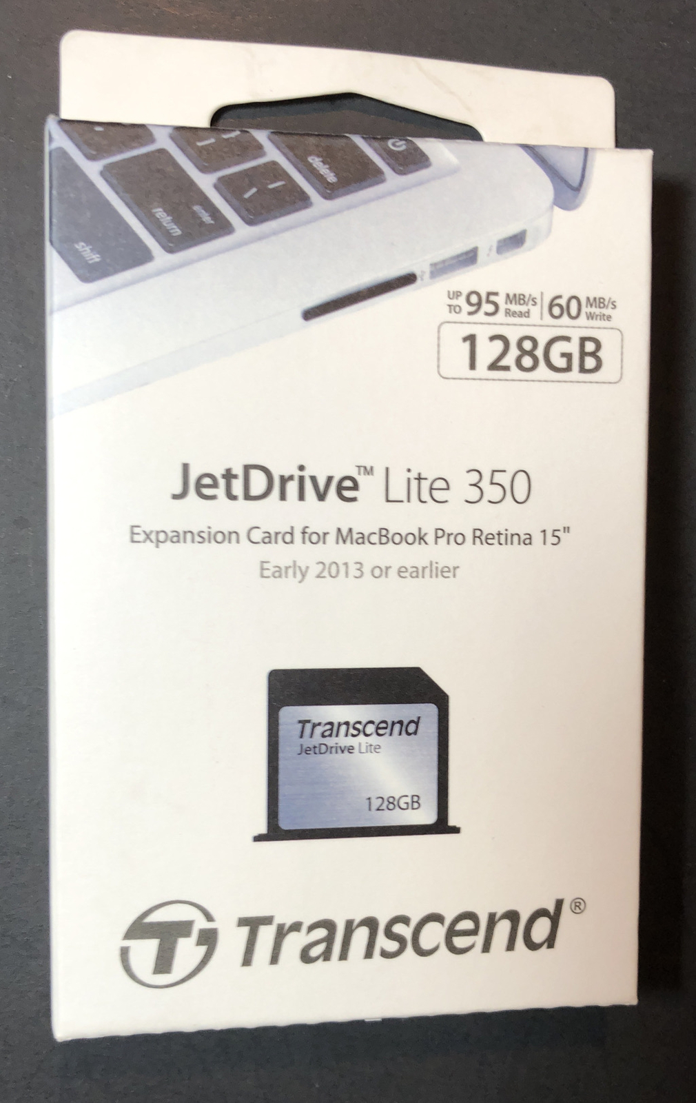 Transcend JetDrive Lite 350 128GB Expansion Card for MacBook Pro Retina 15'' NEW