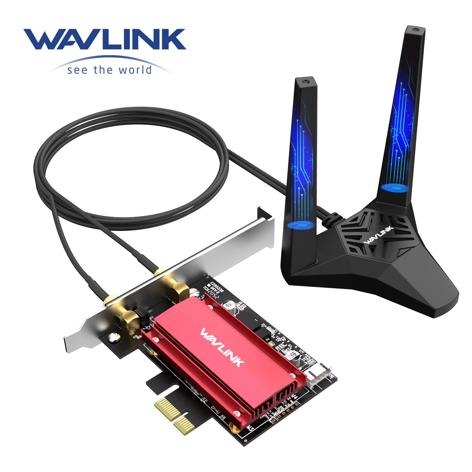 WAVLINK PCIe WiFi Card WiFi 6E 7 Intel AX210 BE200 Network Card BT5.3/4 Tri-Band