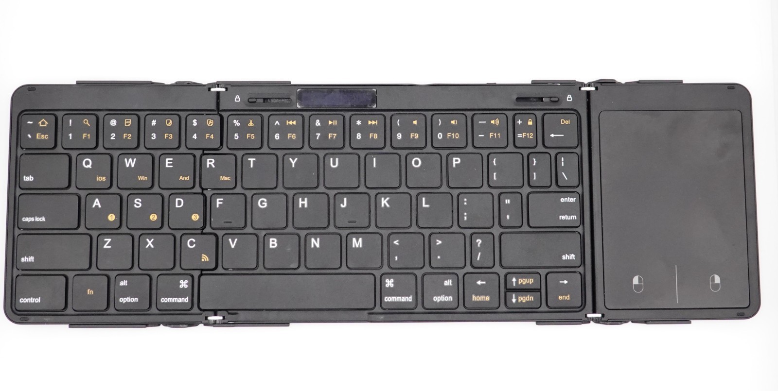 Omikamo 15.2" Foldable Bluetooth Wireless Keyboard Multi-Device Rechargeable