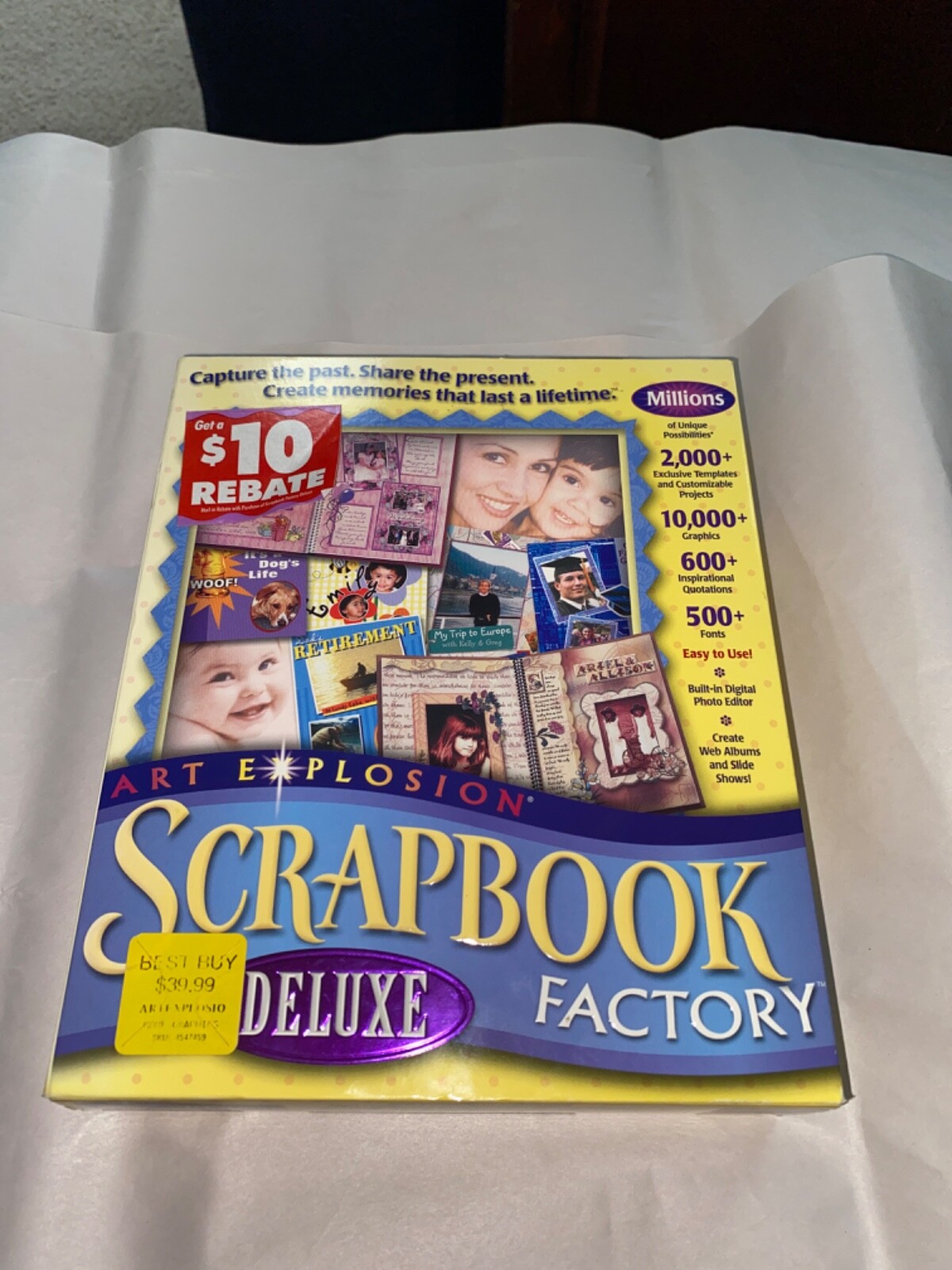 Art Explosion Scrapbook Deluxe Factory Big Box PC Software New