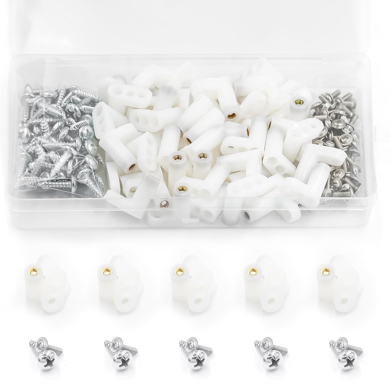 50 PCS Circuit Board Plastic Standoffs Mounting Hardware,Motherboard Standoffs F