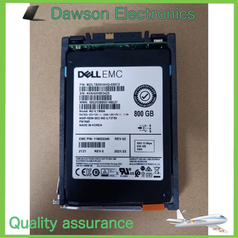 Open Box EMC D3F-2S12FXL-800 800G SAS SSD Unity 300 400 500 550F Hard Disk