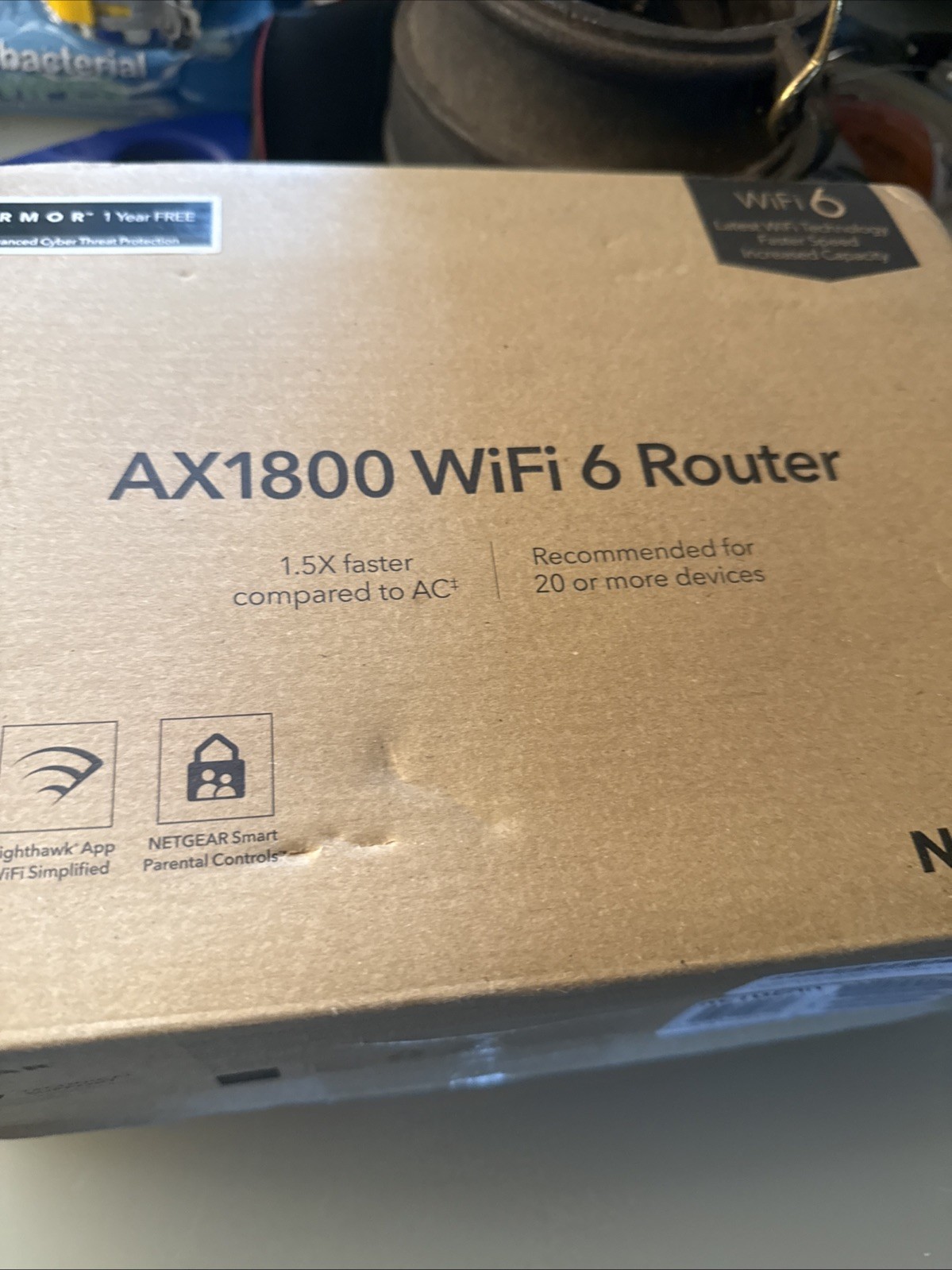NETGEAR - AX1800 Wi-Fi 6 Router - Black