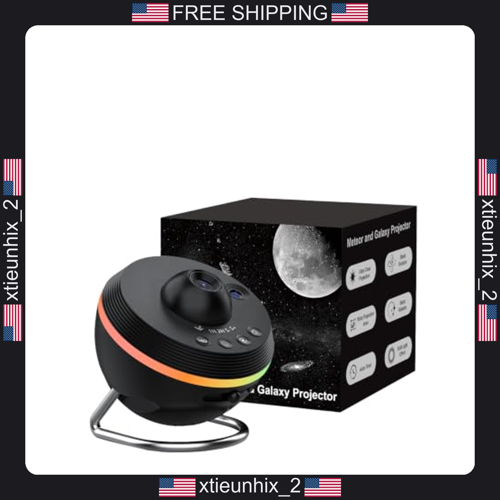 Galaxy Projector, HD Star & Meteor Ceiling Light for Bedroom & Kids