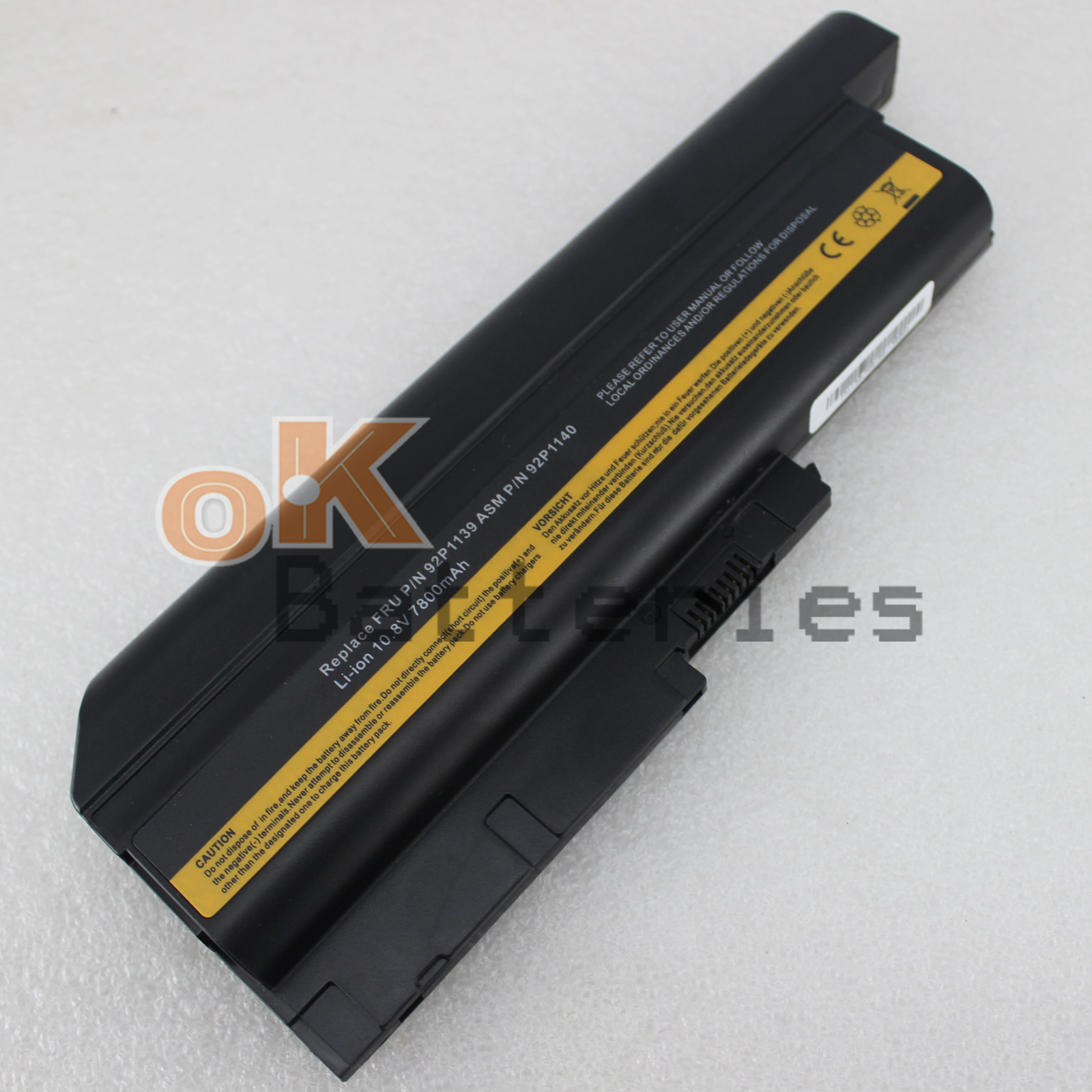 Notebook 7800mAh Battery For LENOVO ThinkPad R500 W500 40Y6799 40Y6797 9Cell