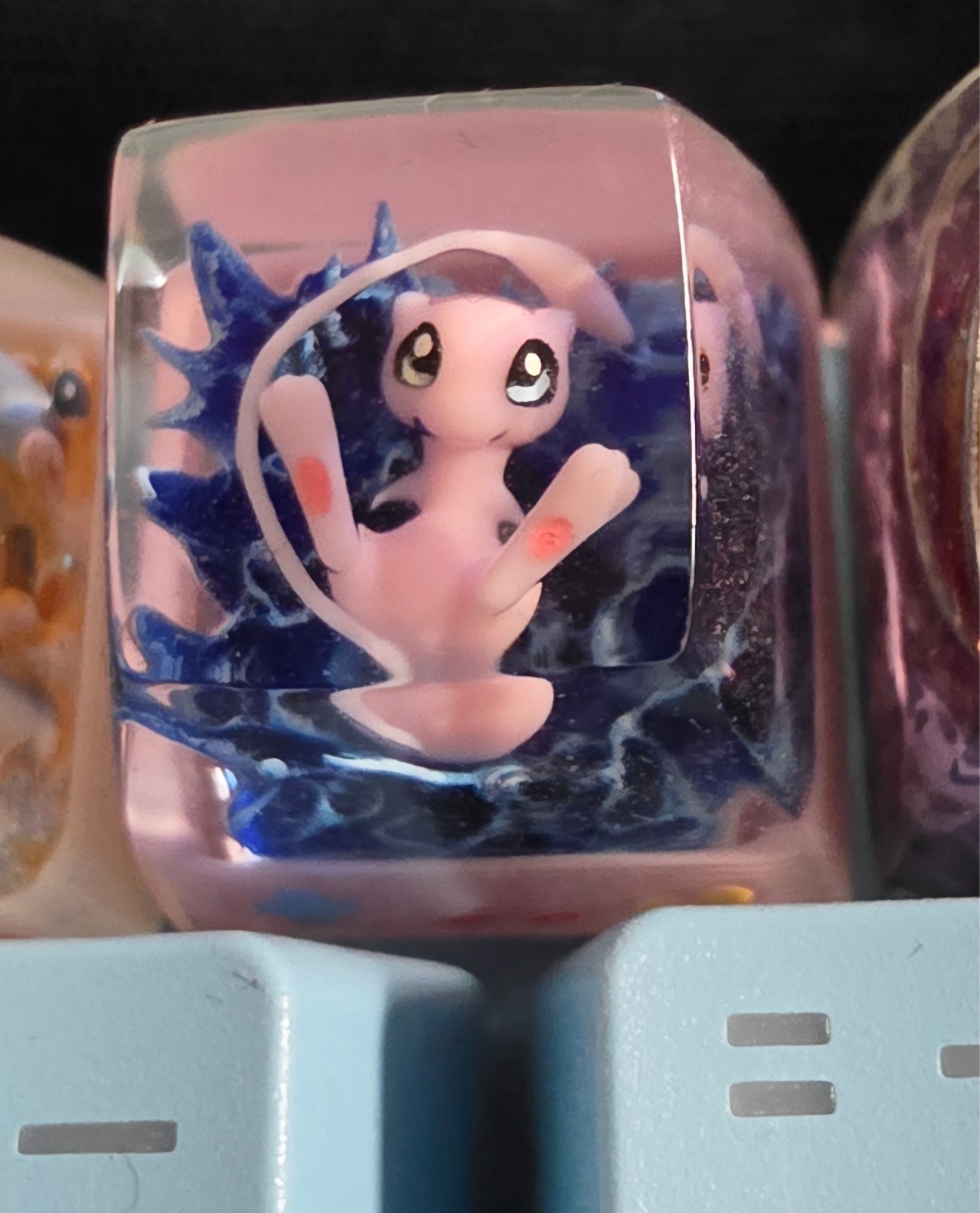 Pokemon Keycap Mew Artisan Handmade