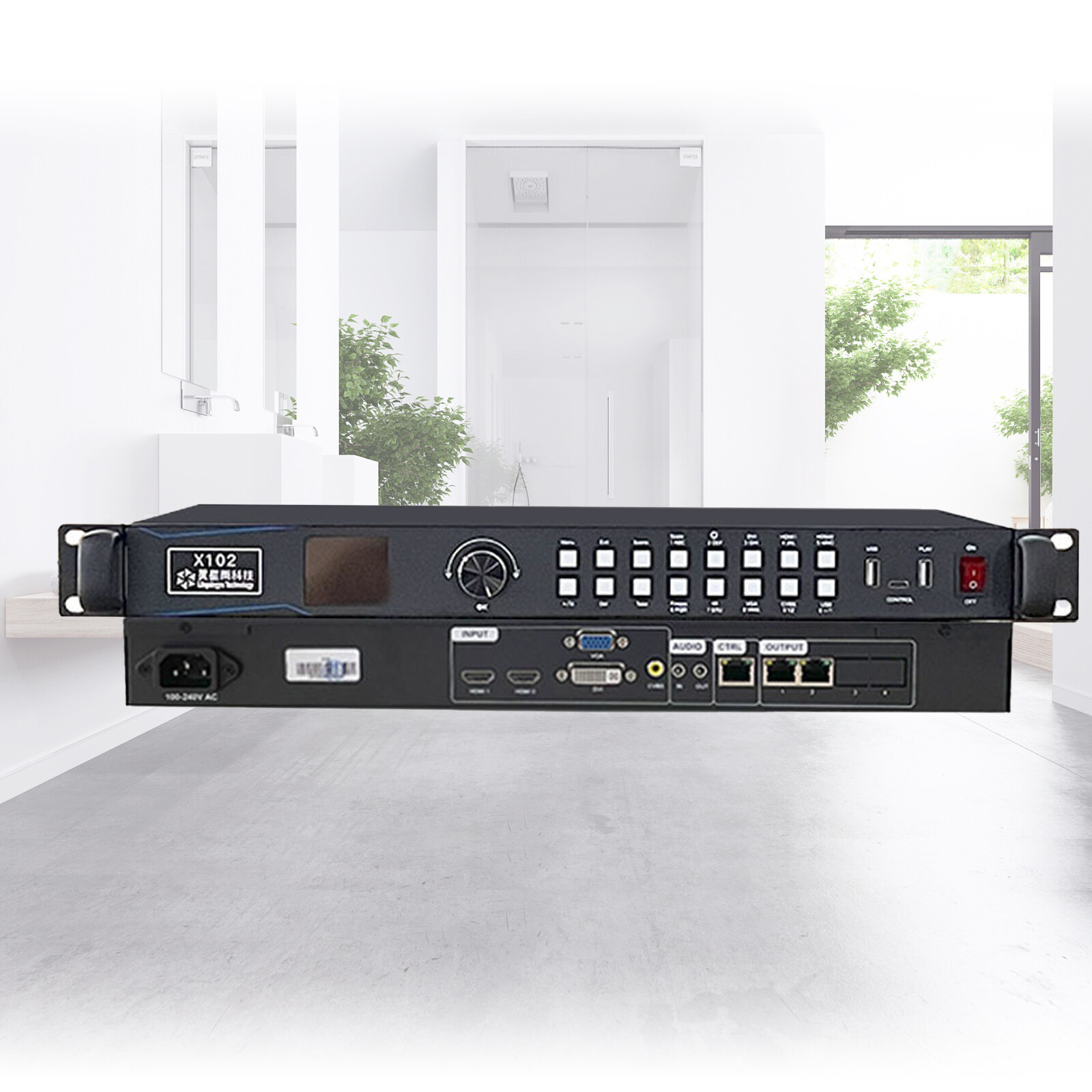 X102 LED Screen Video Processor Supports 1.3MP for Indoor Outdoor LED Screens