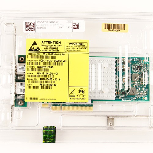 Cisco UCS UCSC-PCIE-QD25GF Qlogic QL41212H Dual Port 25Gb NIC