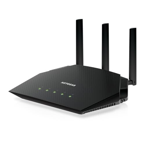 NETGEAR NIGHTHAWK WIFI 6 ROUTER RAX36 AX3000 3 GBPS WIRELESS SPEED - BLACK