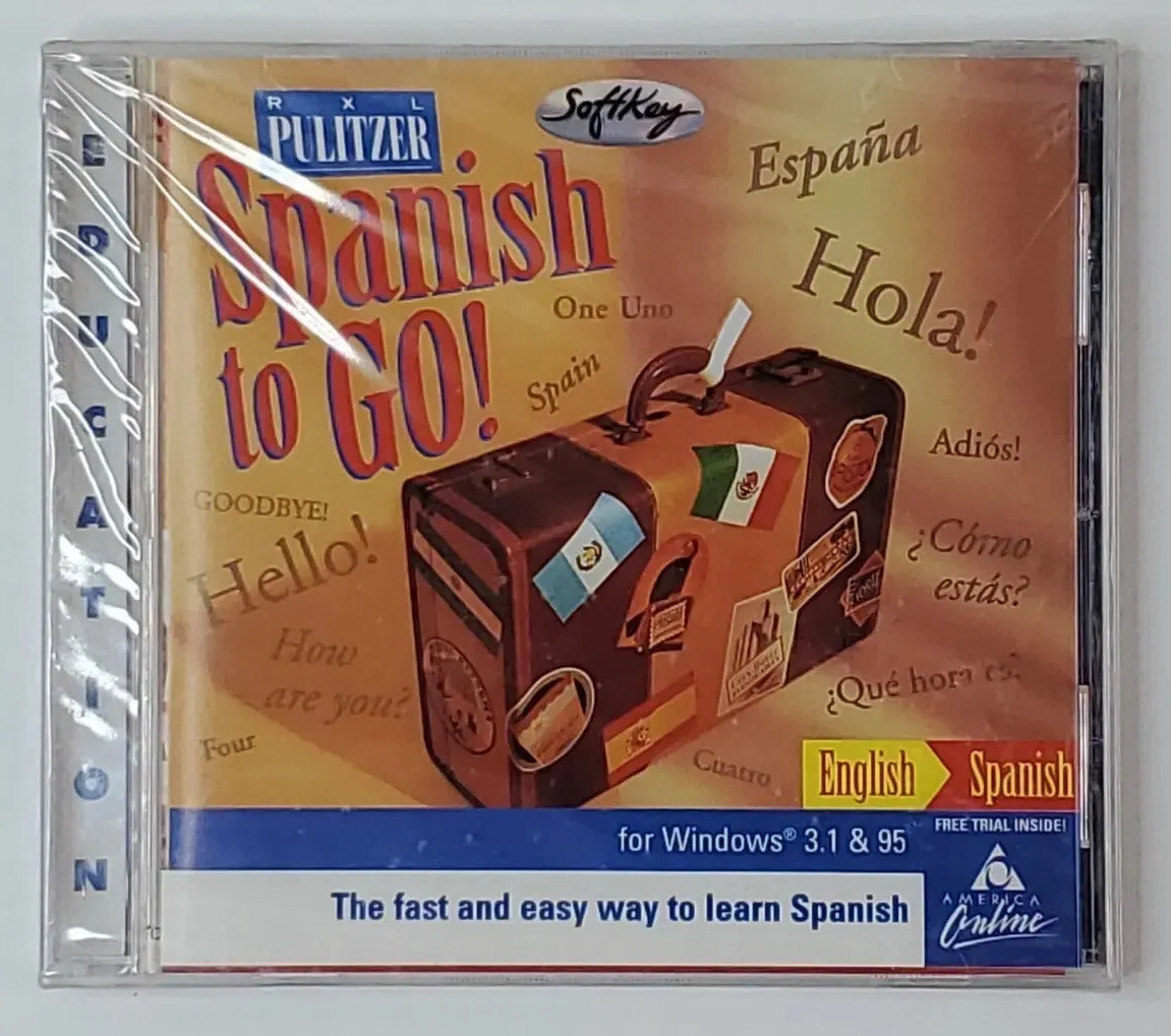 Spanish To Go CD Software Disc For Windows 3.1 95 Easy Way New Sealed