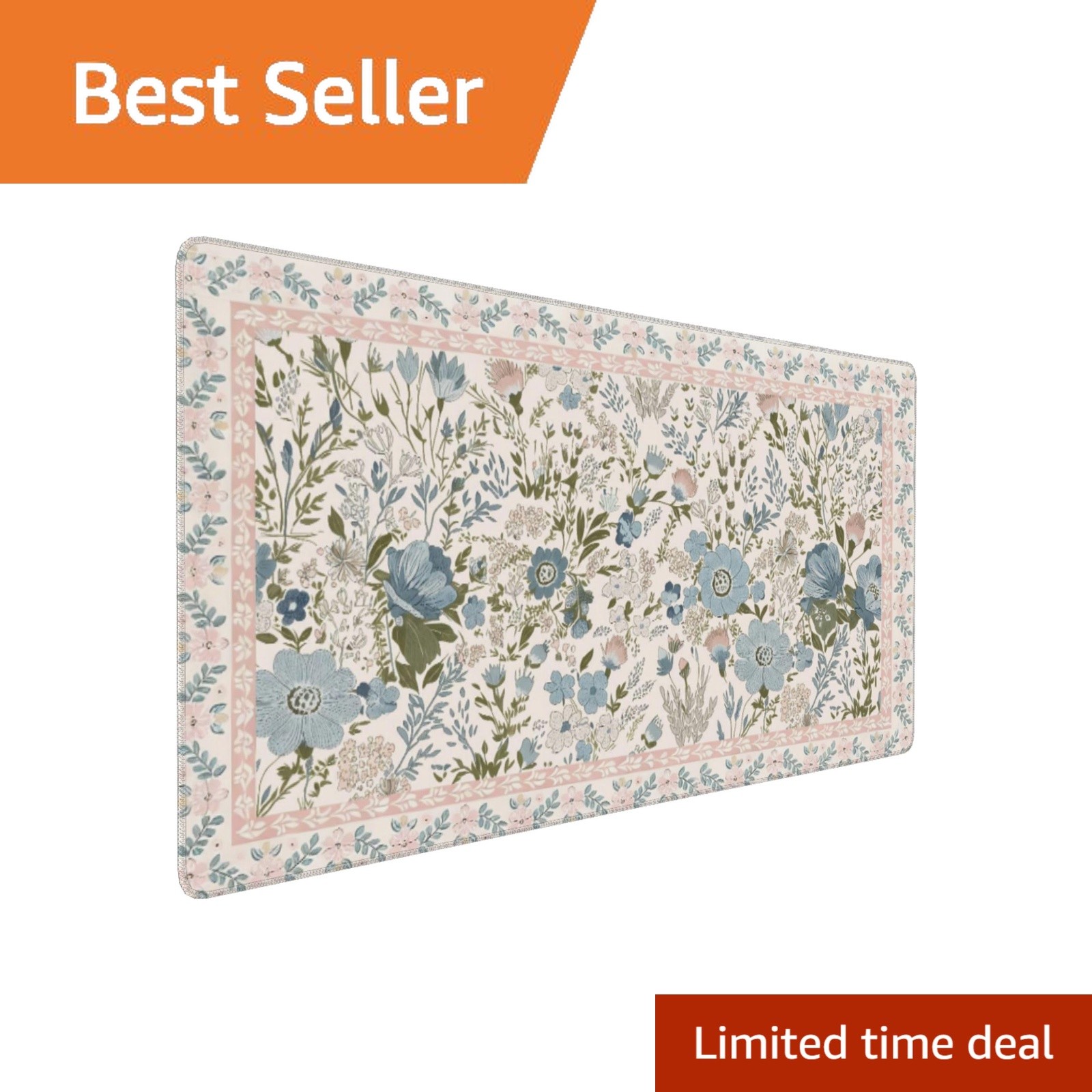 OUNNTC Pink Floral Desk Pad XXL Mouse Mat