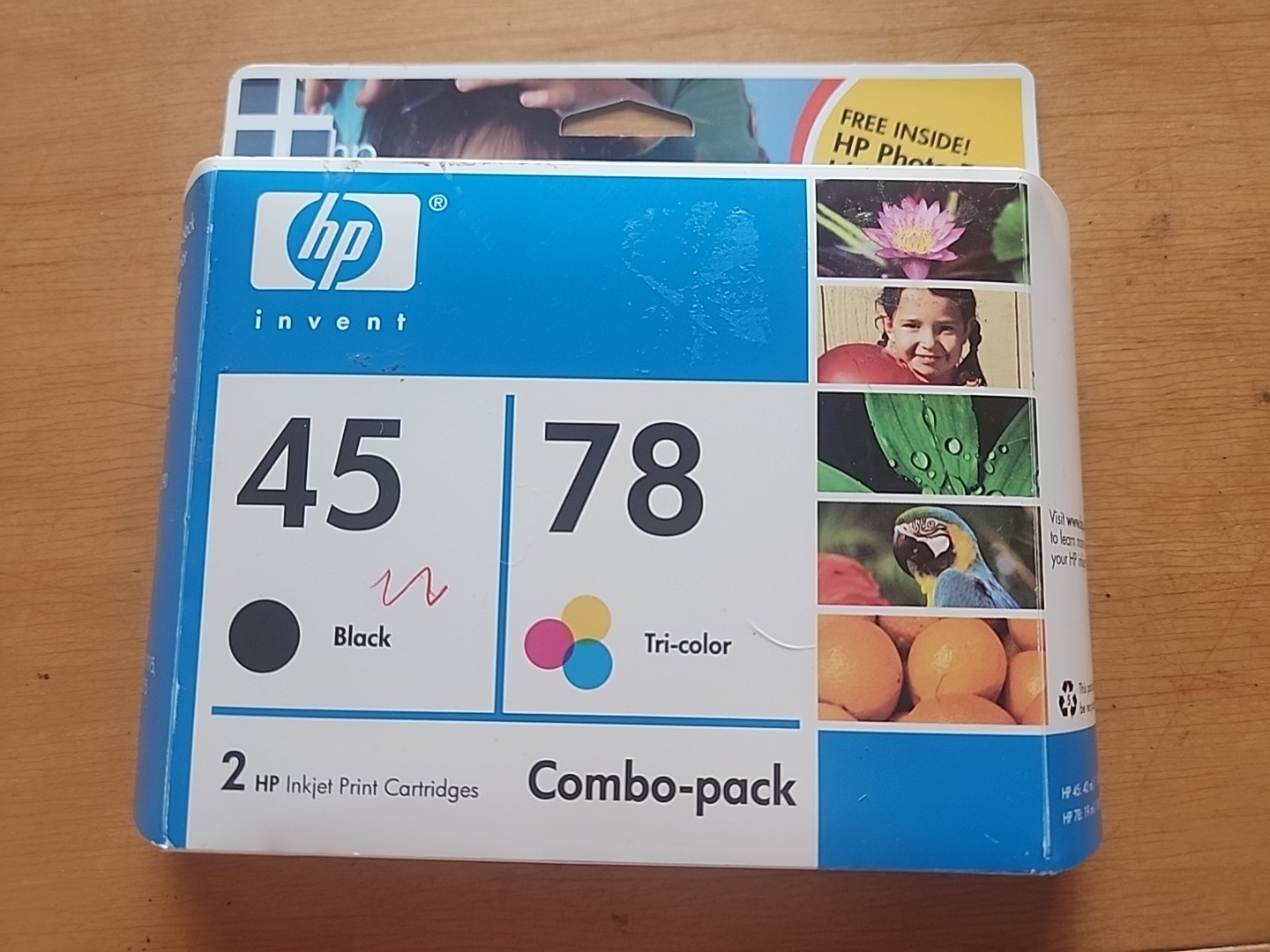 HP Invent 45 &78 Ink Cartridge Combo Pack  Black & Tri-Color Sealed