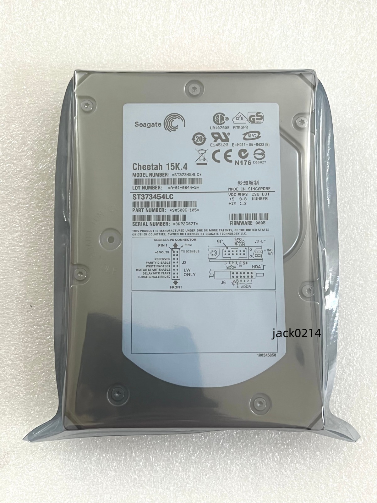 Seagate ST373454LC 73G Server 80-pin SCSI hard drive 15K4 U320