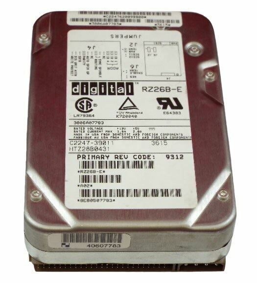 DEC RZ26B-E 1.05GB Disk Drive (Cosmetic Damage)