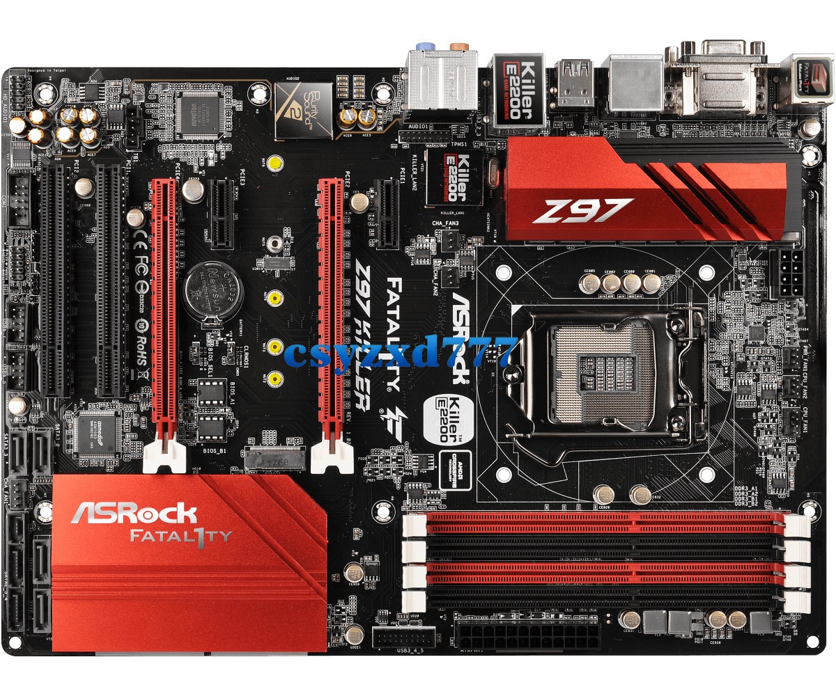 ASRock Fatal1ty Z97 Killer Motherboard Intel Z97 DDR3 Core LGA 1150 M.2 USB 3.1