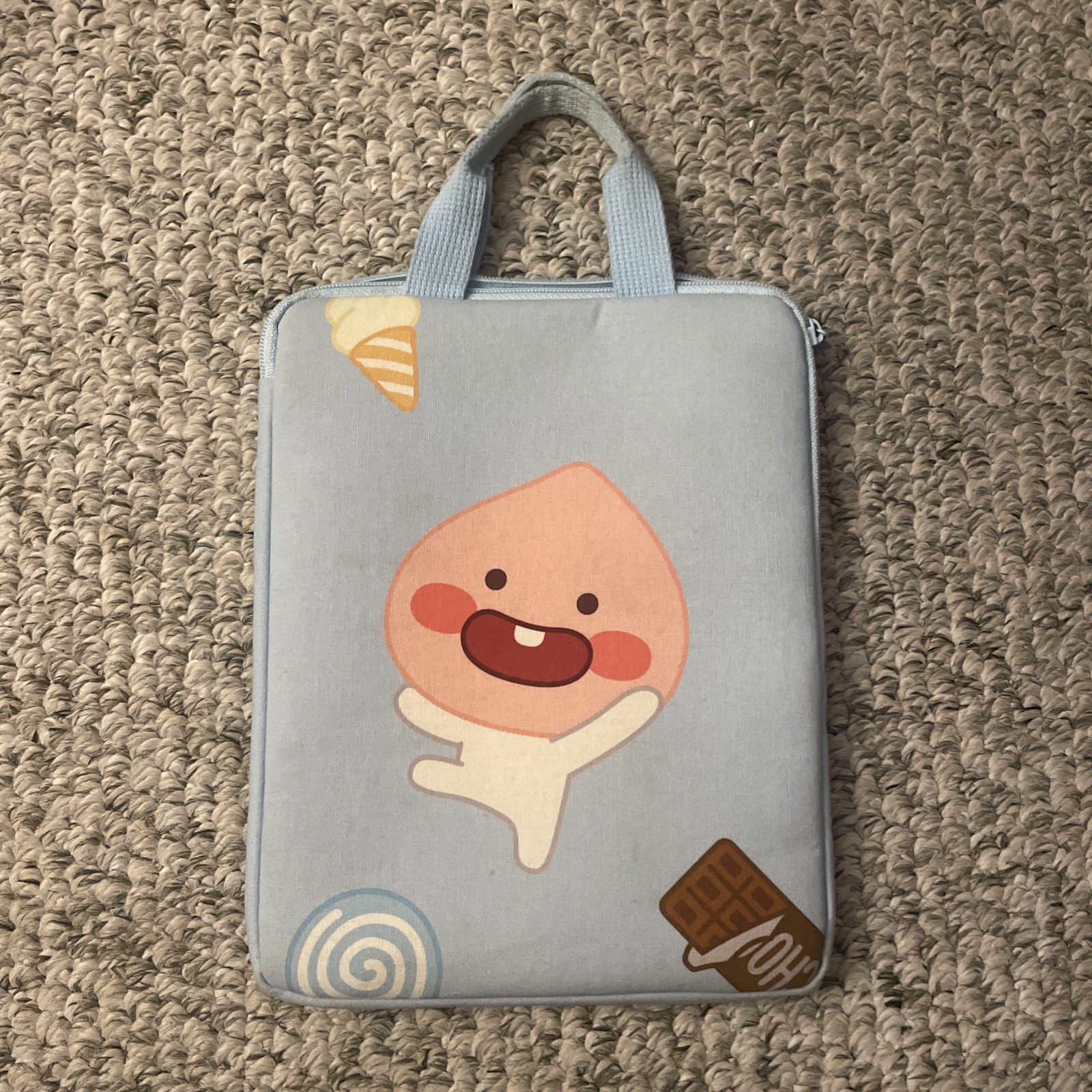 Kakao Line Friends Apeach (11 Inch) Tablet Case Tote/Pouch