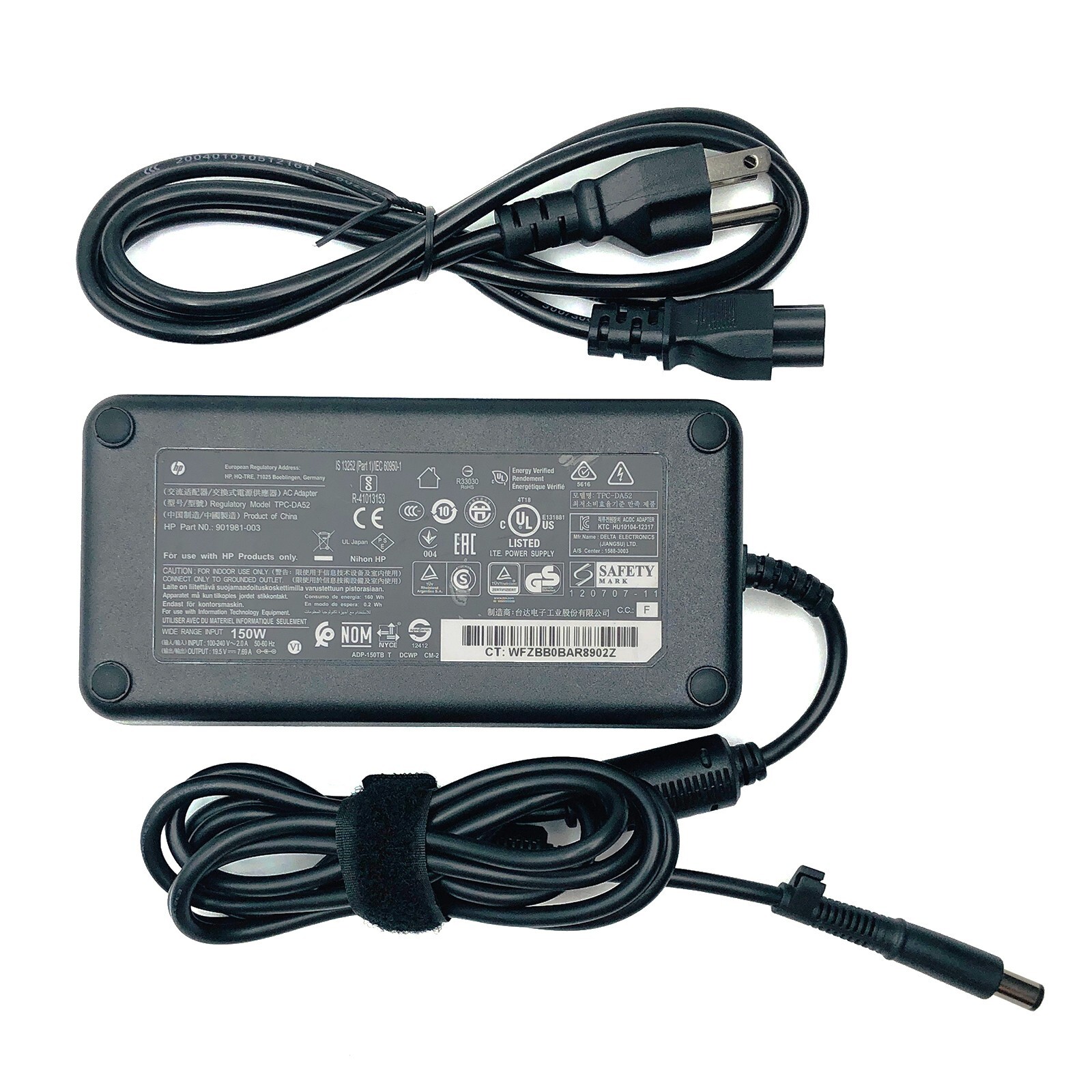 Original HP AC Power Adapter TPC-DA52 TPC-CA52 19.5V 7.69A P/N 901981-003