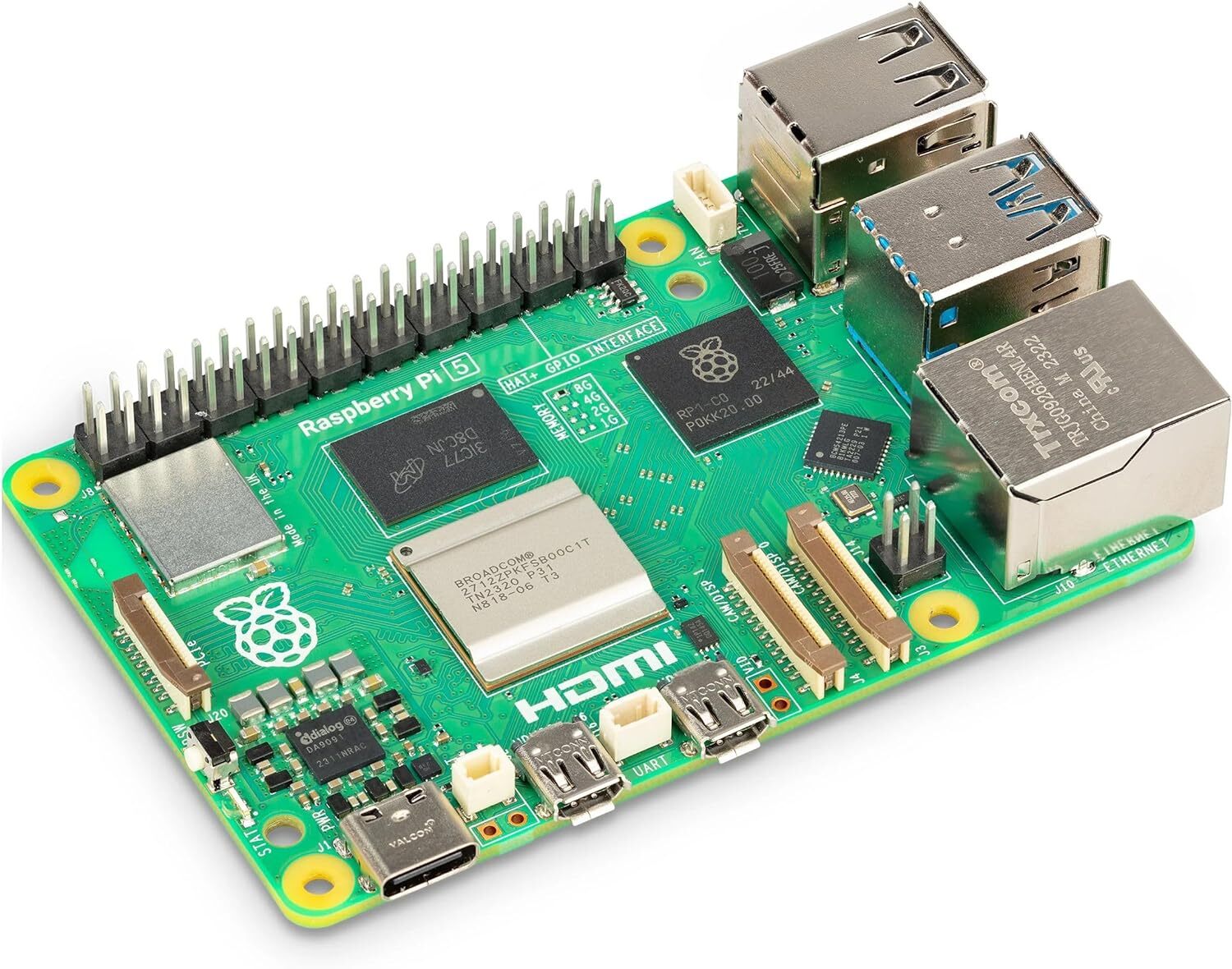 Raspberry Pi 5 4GB Single Board 2.4GHz Quad-core 64-bit Arm Cortex-A76 CPU