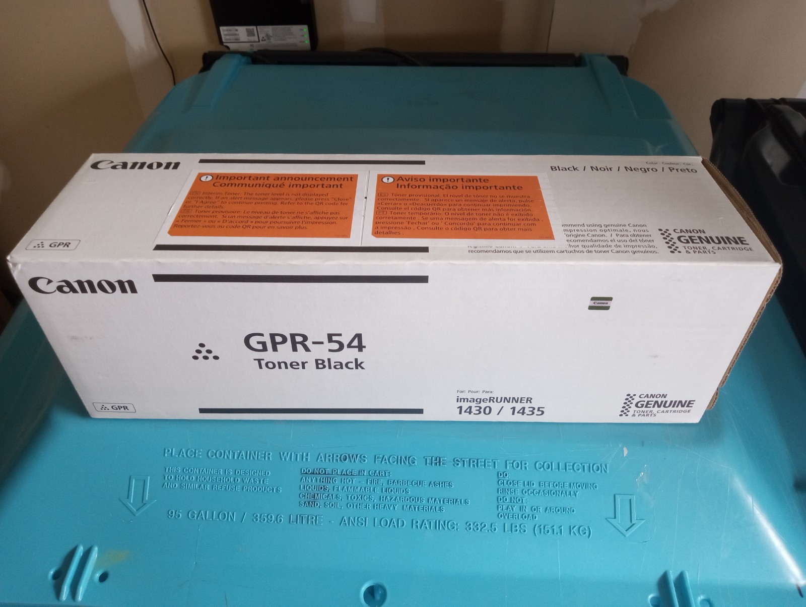 CANON GPR-54 GENUINE TONER CARTRIDGE NIB