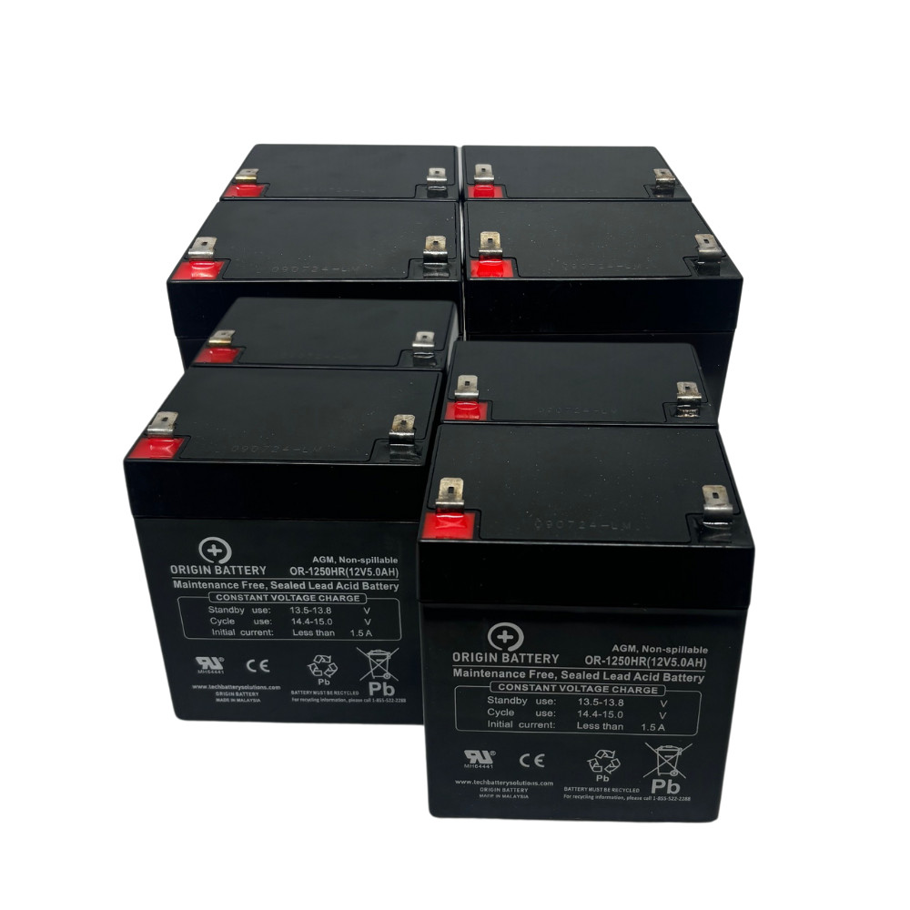 APC RBC43 Battery Kit for SUM48RMXLBP2U - 8pk 12V 5AH HR SLA UPS Replacement
