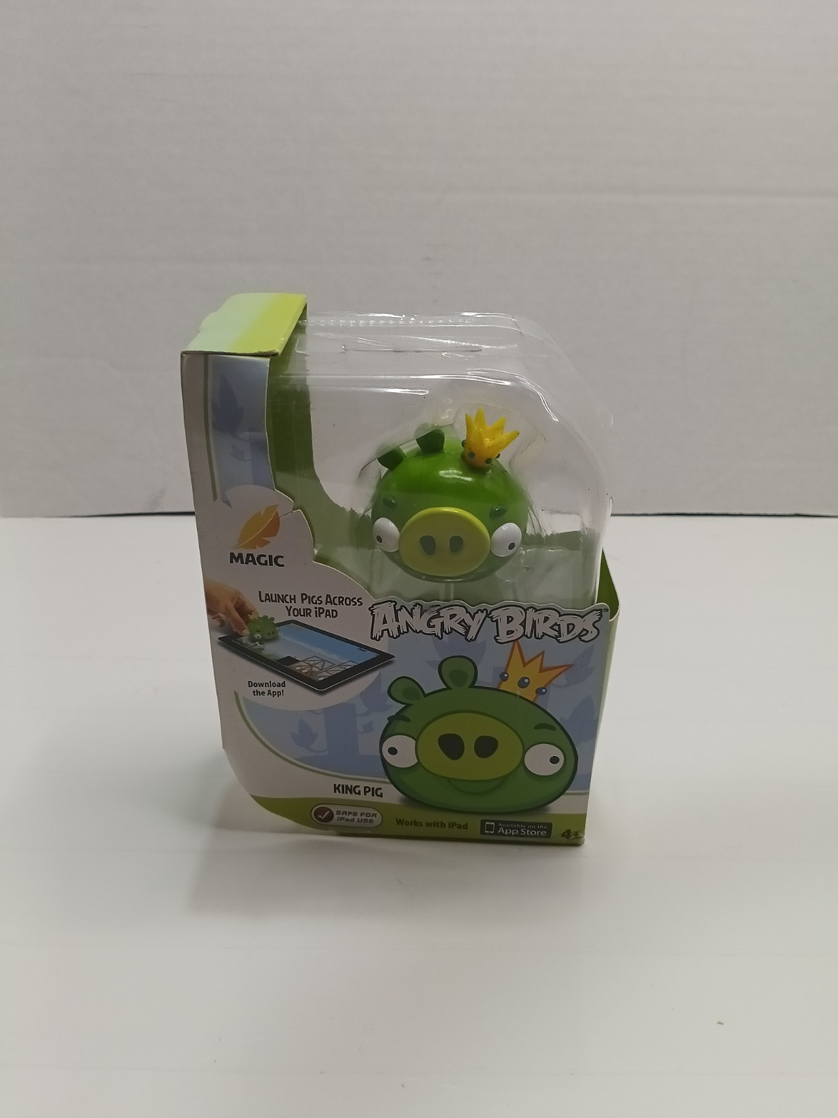 NIB Apple iPad Angry Birds Figure King Pig Magic Launch Mattel Radica